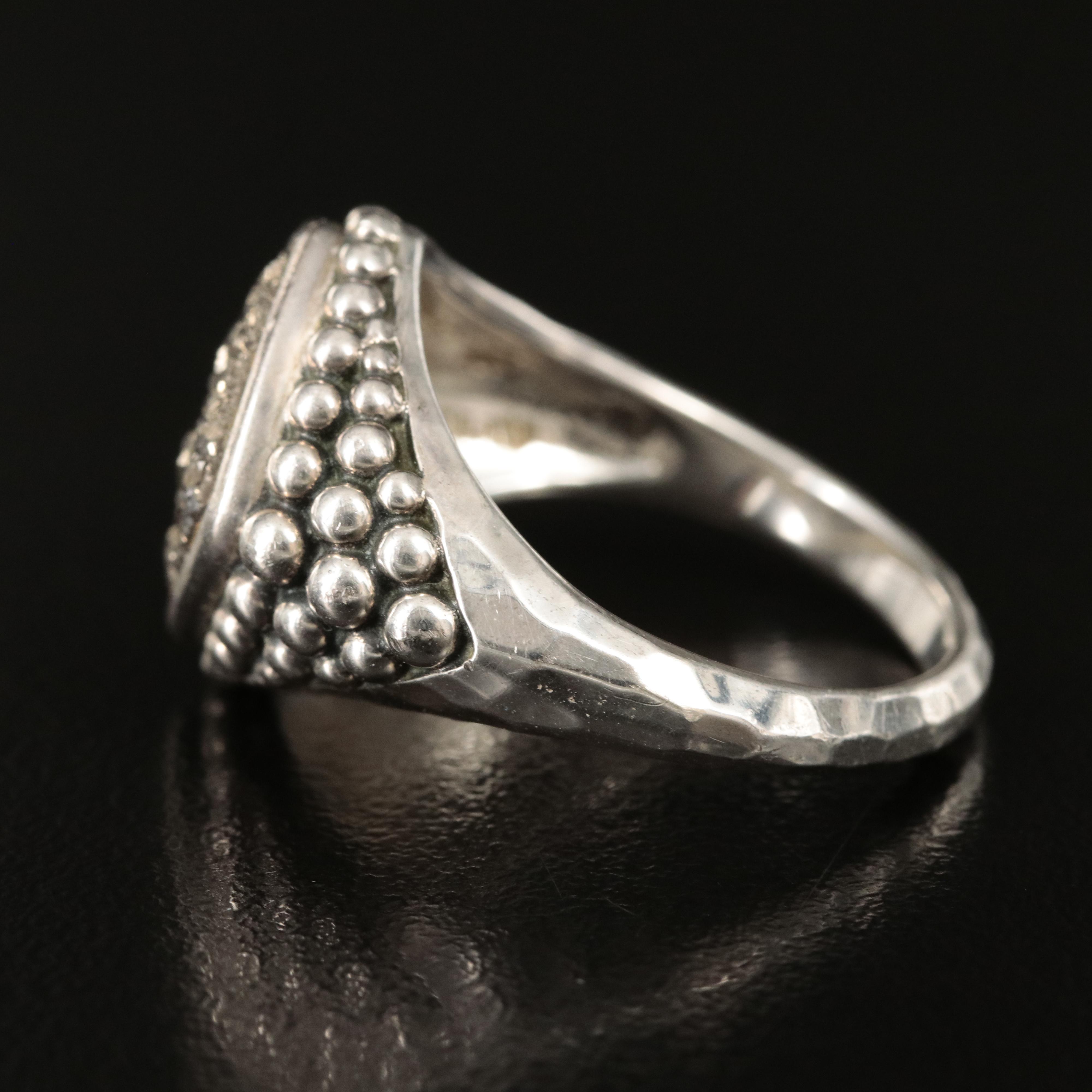 Michael Dawkins Sterling Druzy Ring