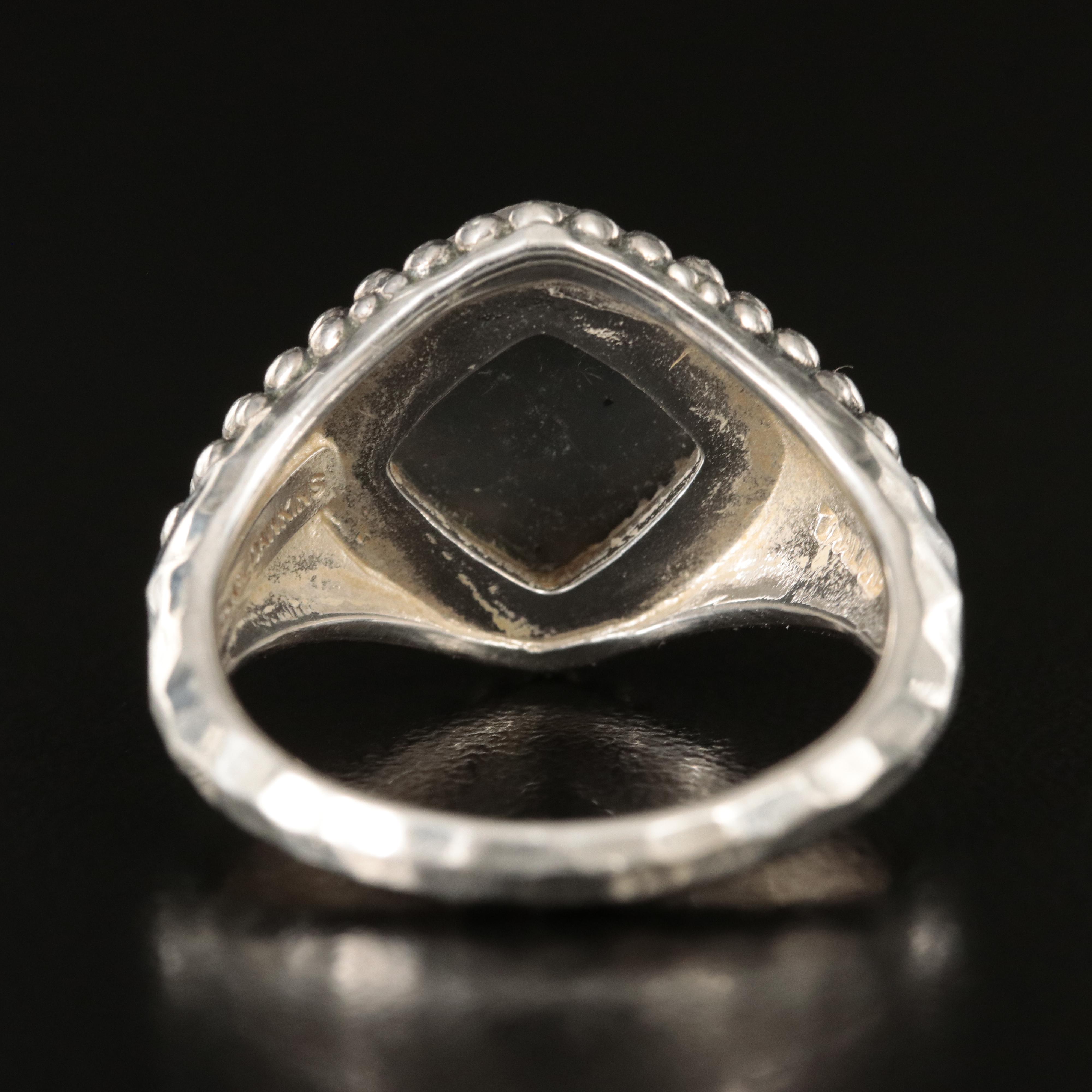 Michael Dawkins Sterling Druzy Ring