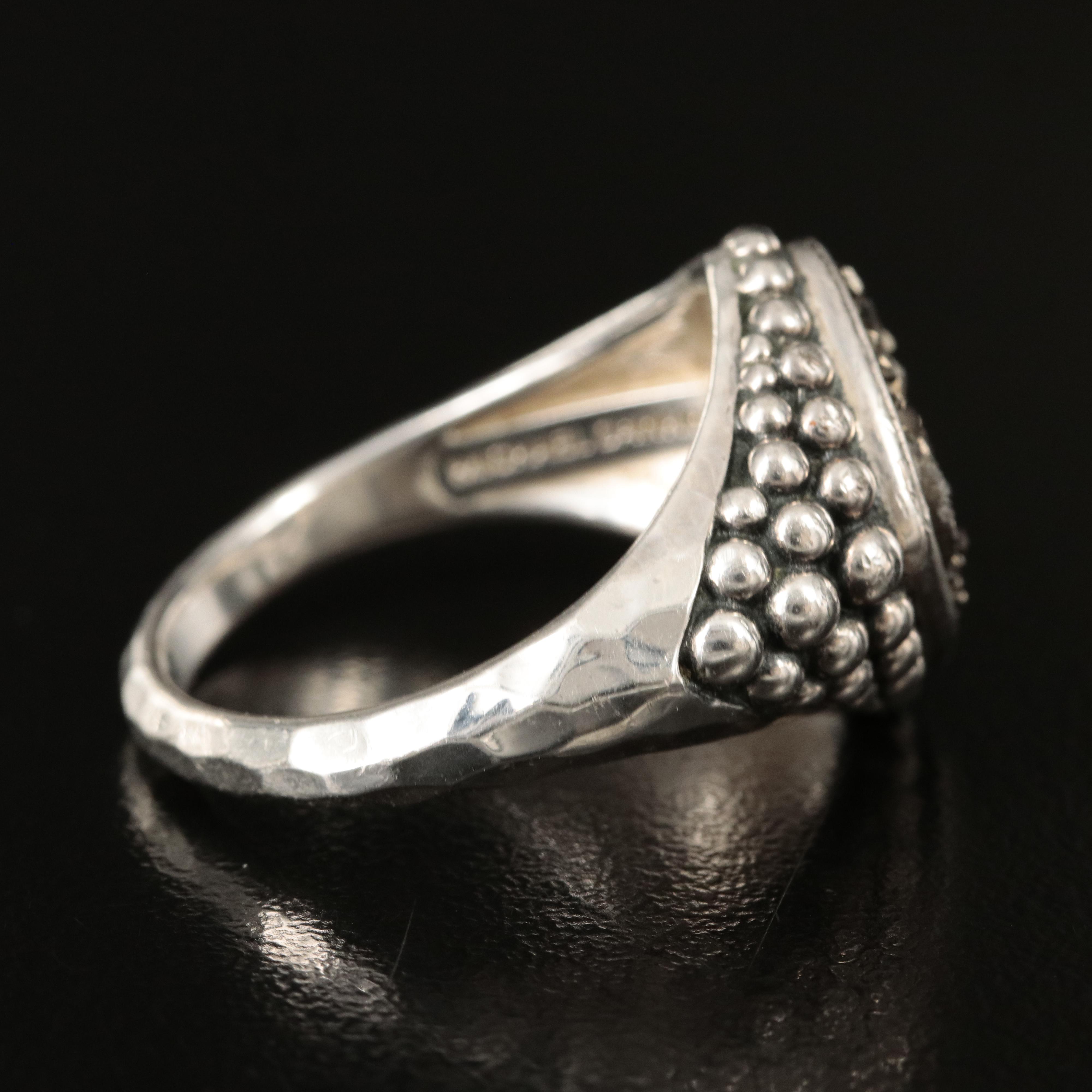 Michael Dawkins Sterling Druzy Ring