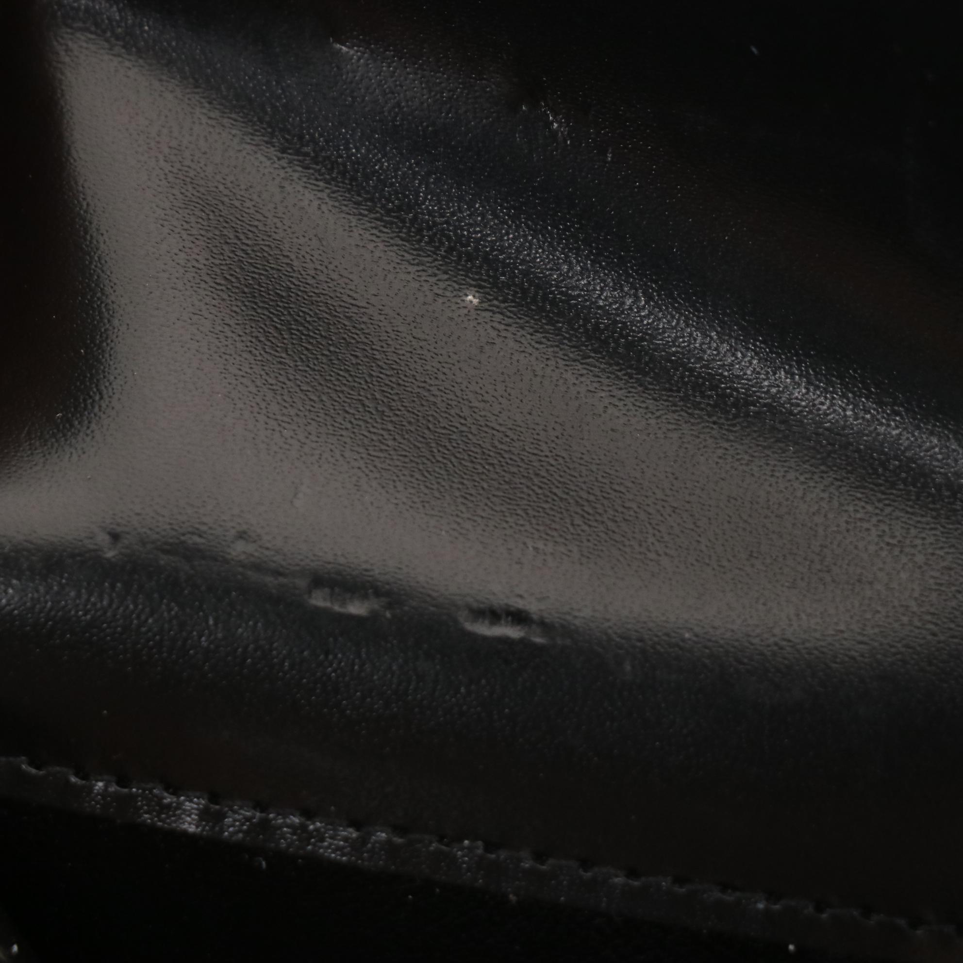 Cartier Santos Long Wallet in Smooth Black Leather