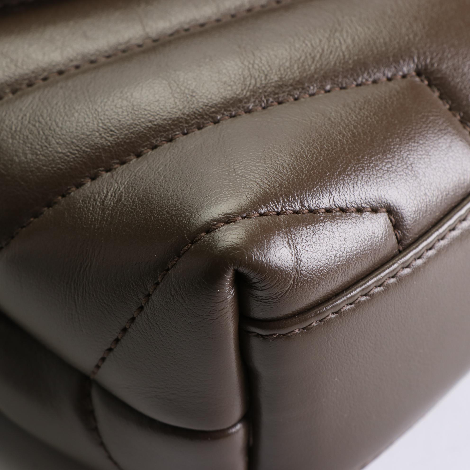 Saint Laurent Loulou Crossbody Clutch Bag in Chevron Matelassé Leather