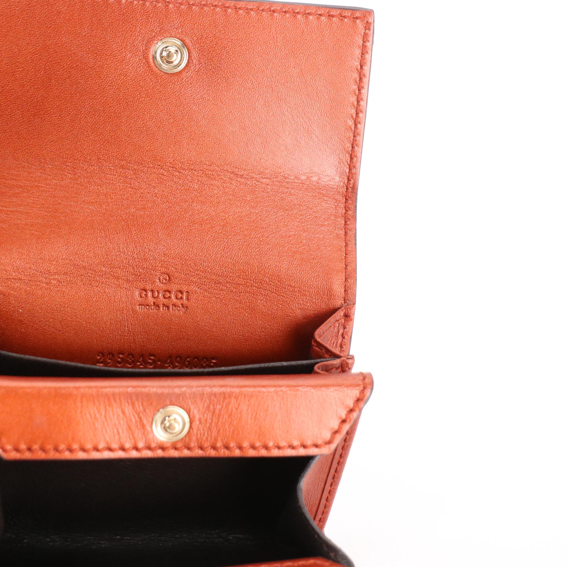 Gucci Compact Wallet in Microguccissima Patent Leather