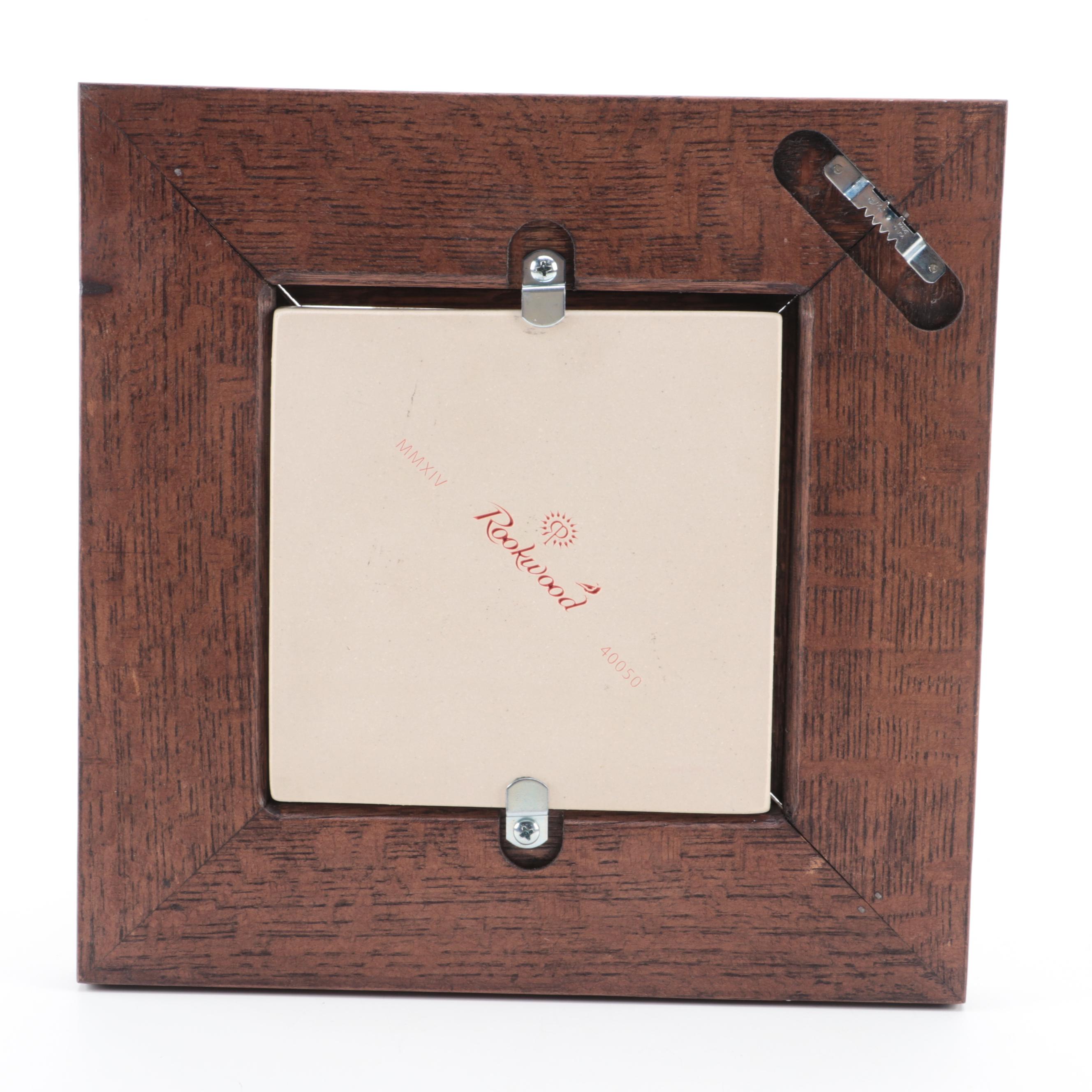 Rookwood Pottery "The Spirit of Baseball" and Cincinnati Reds Logo Tiles