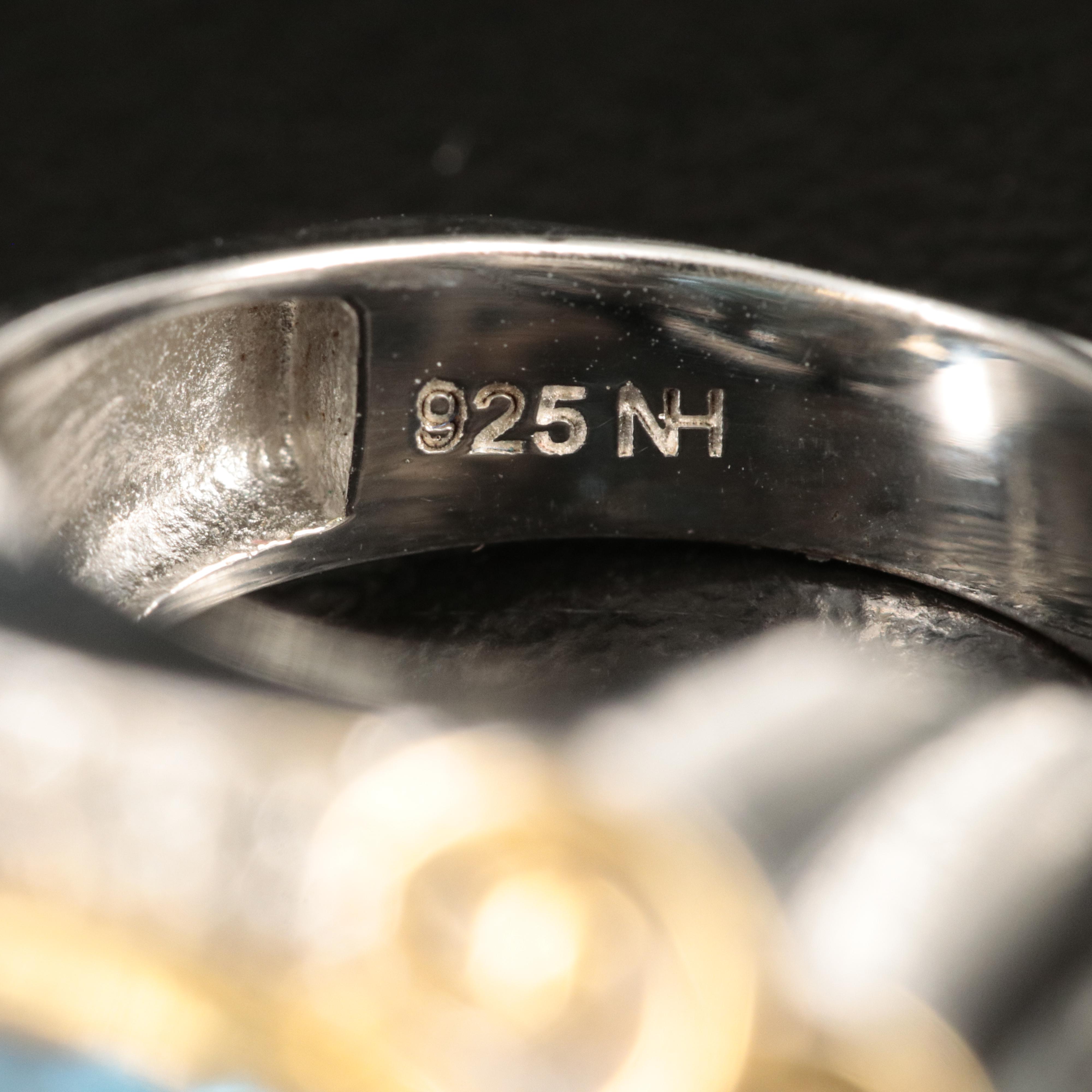 Sterling Topaz, Spinel and Sapphire Rings