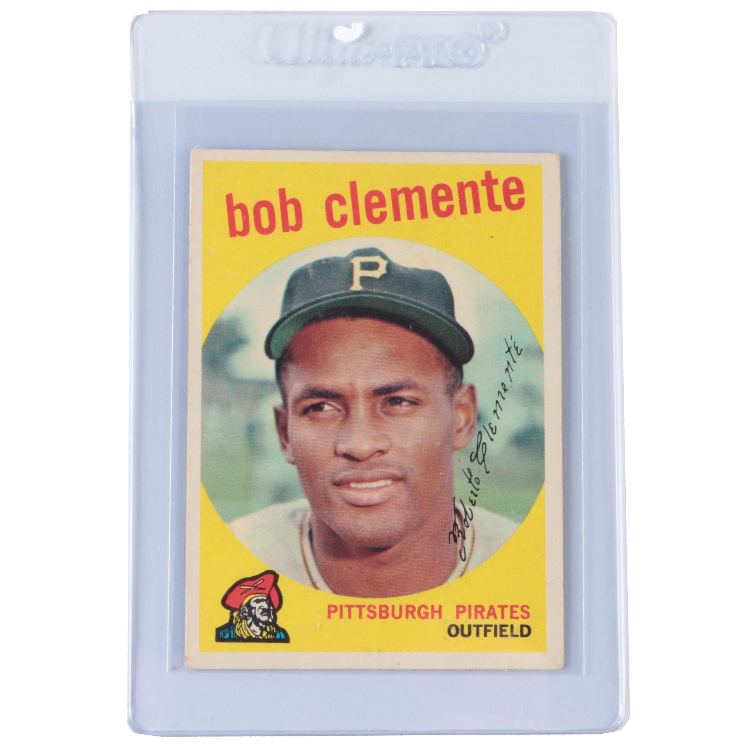 1959 Topps Roberto Clemente Pittsburgh Pirates Baseball Card
