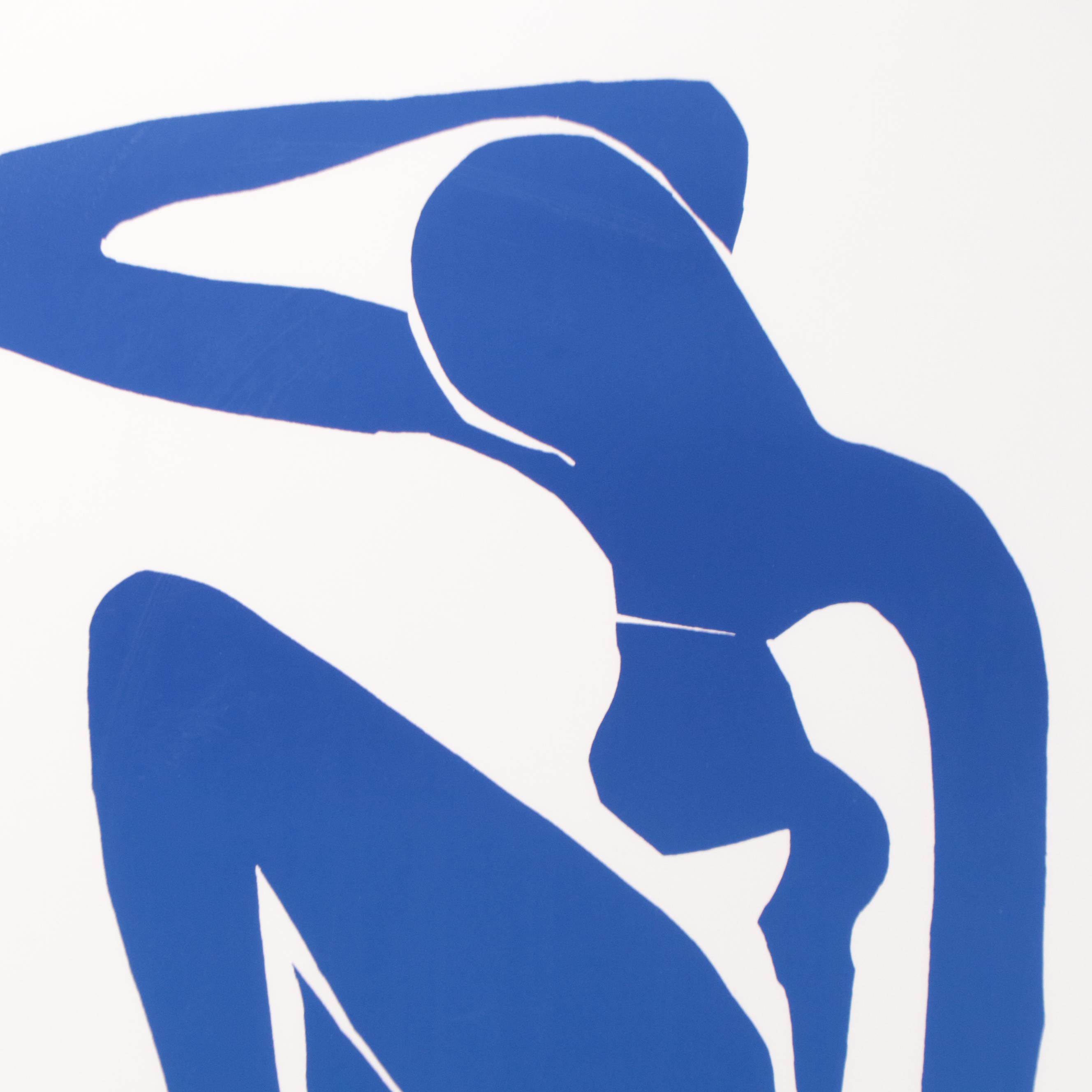 Screenprinted Halftone After Henri Matisse "Blue Nude"