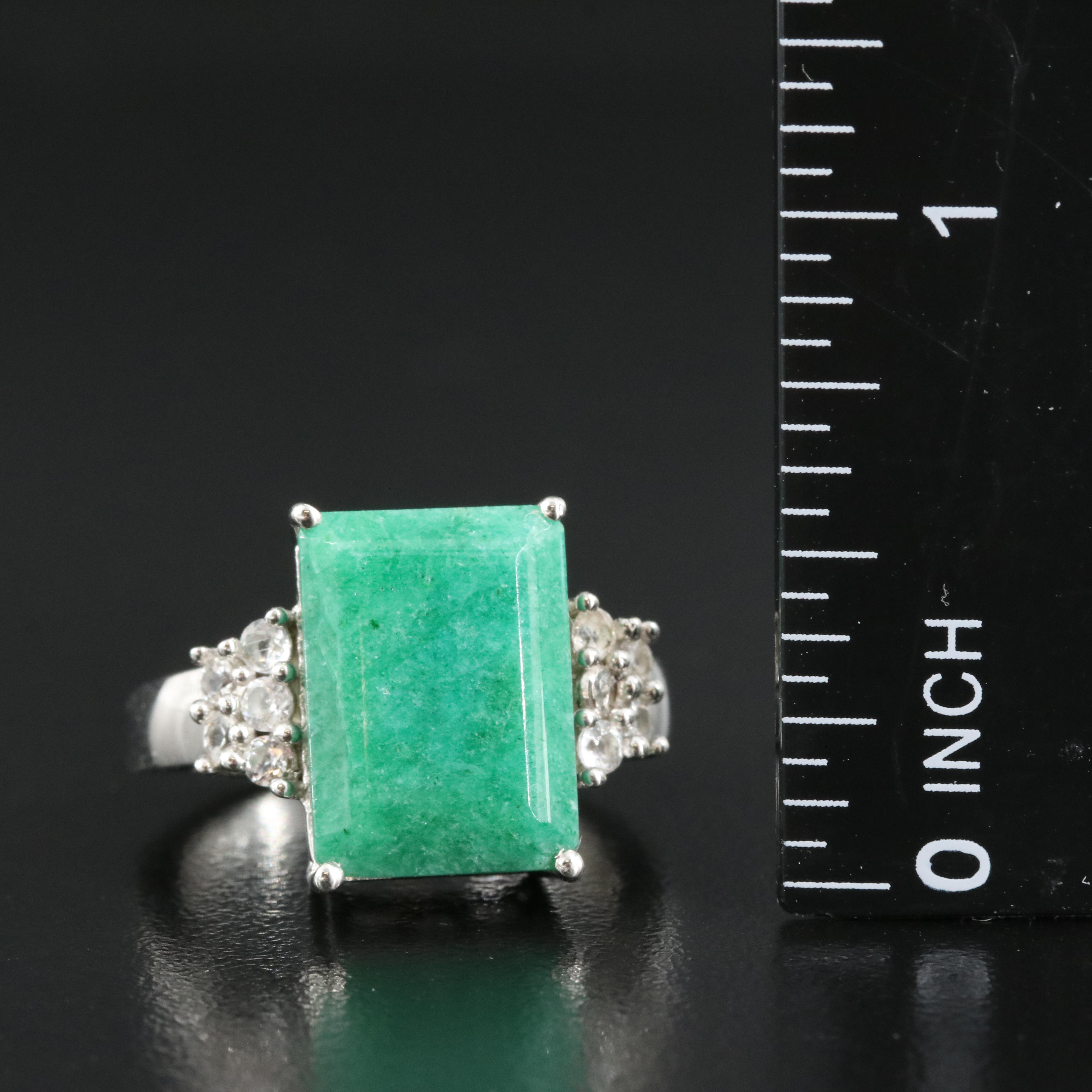 Sterling Beryl and Topaz Rings