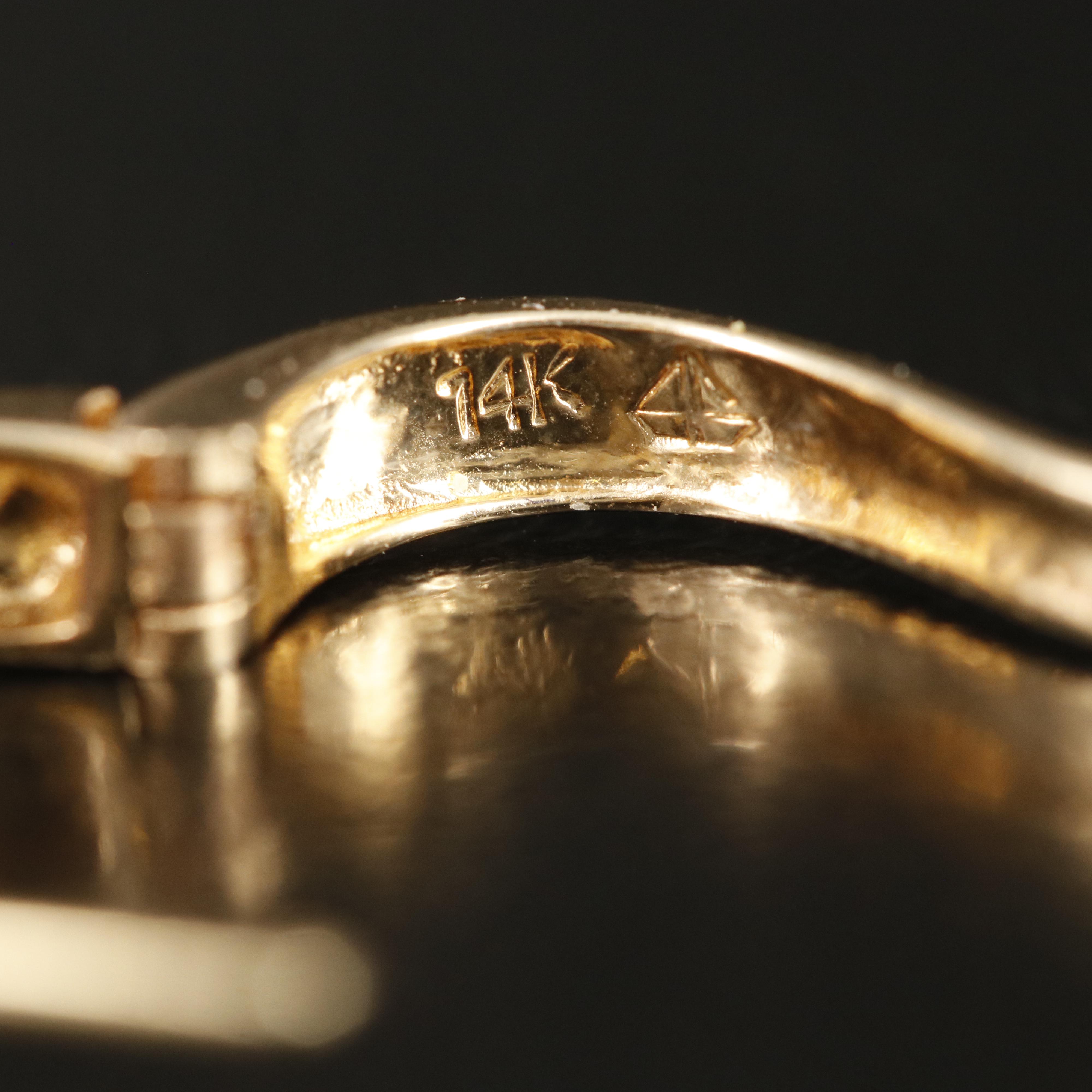 14K Diamond and Gemstone Hoop Earrings