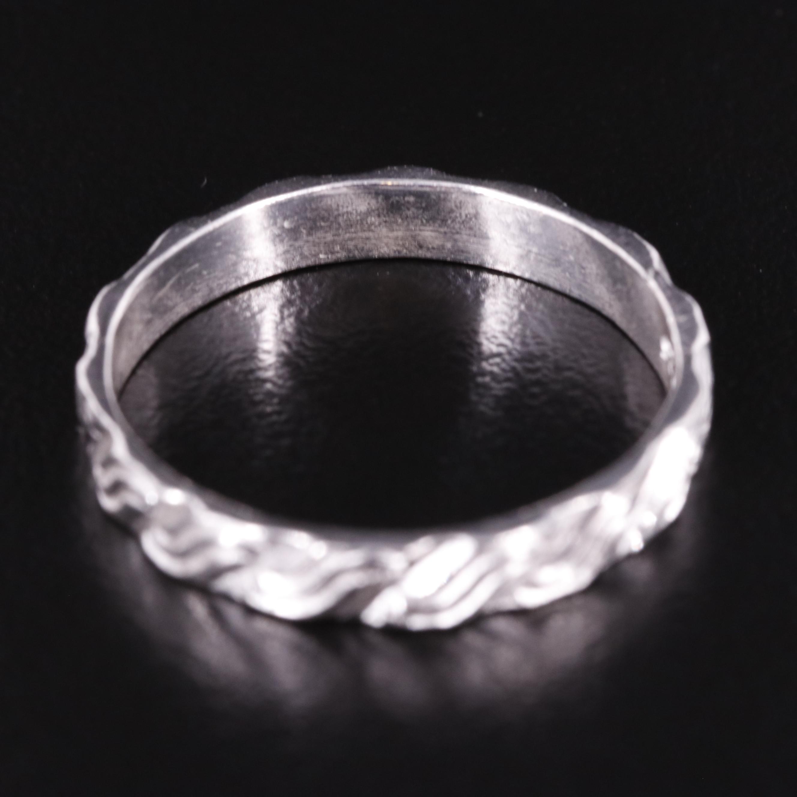Sterling Wave Pattern Band