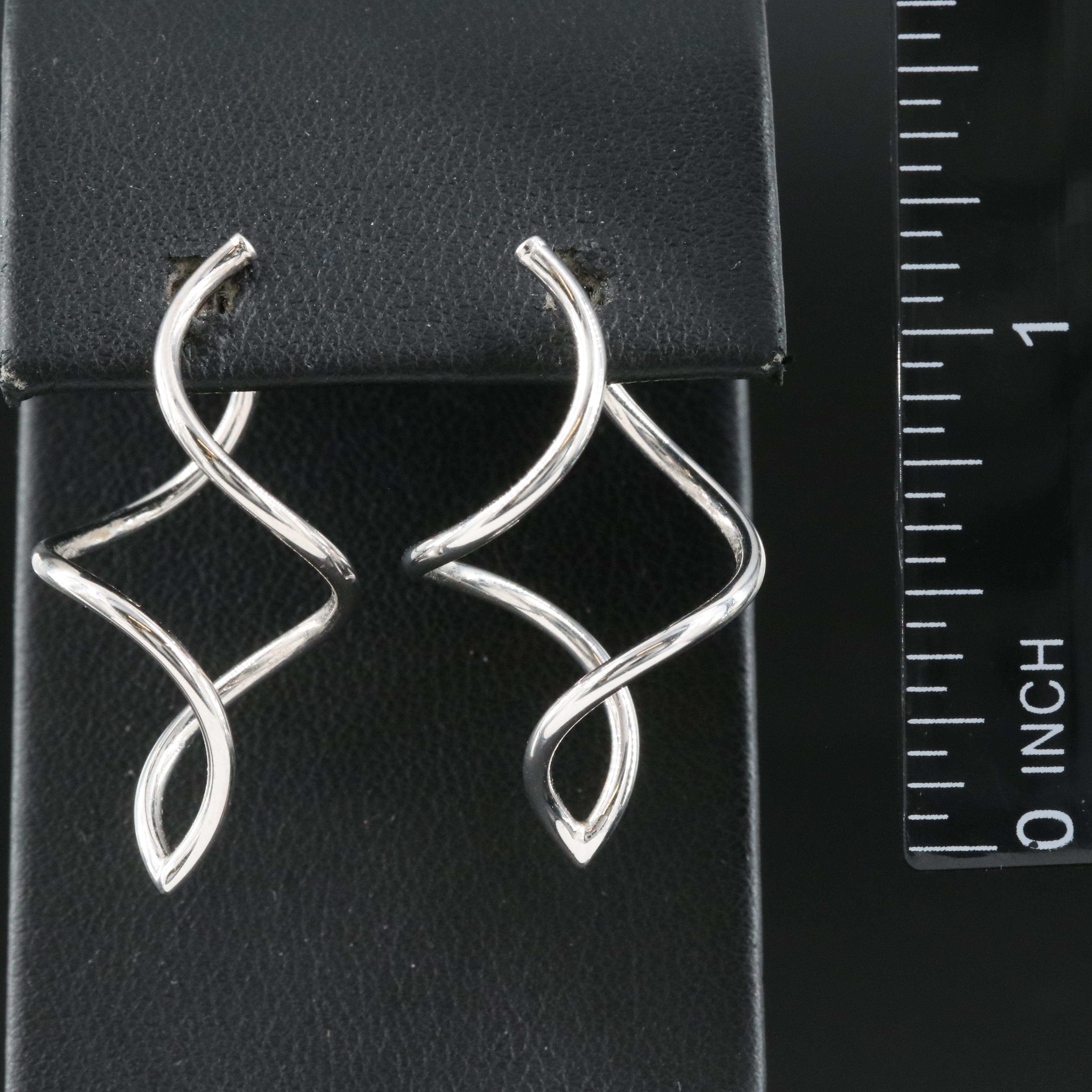 14K Spiral Hoop Earrings