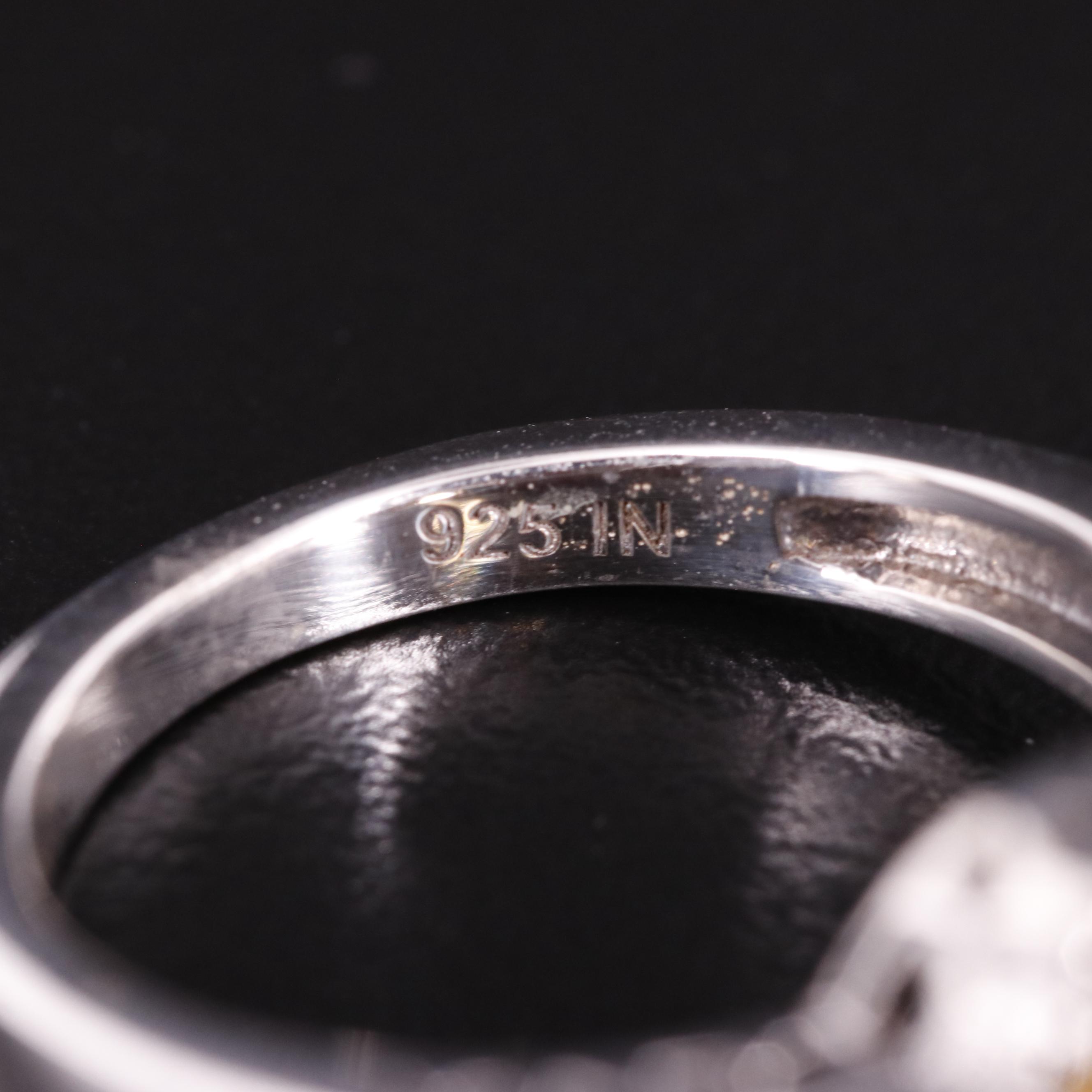 Sterling Citrine Ring