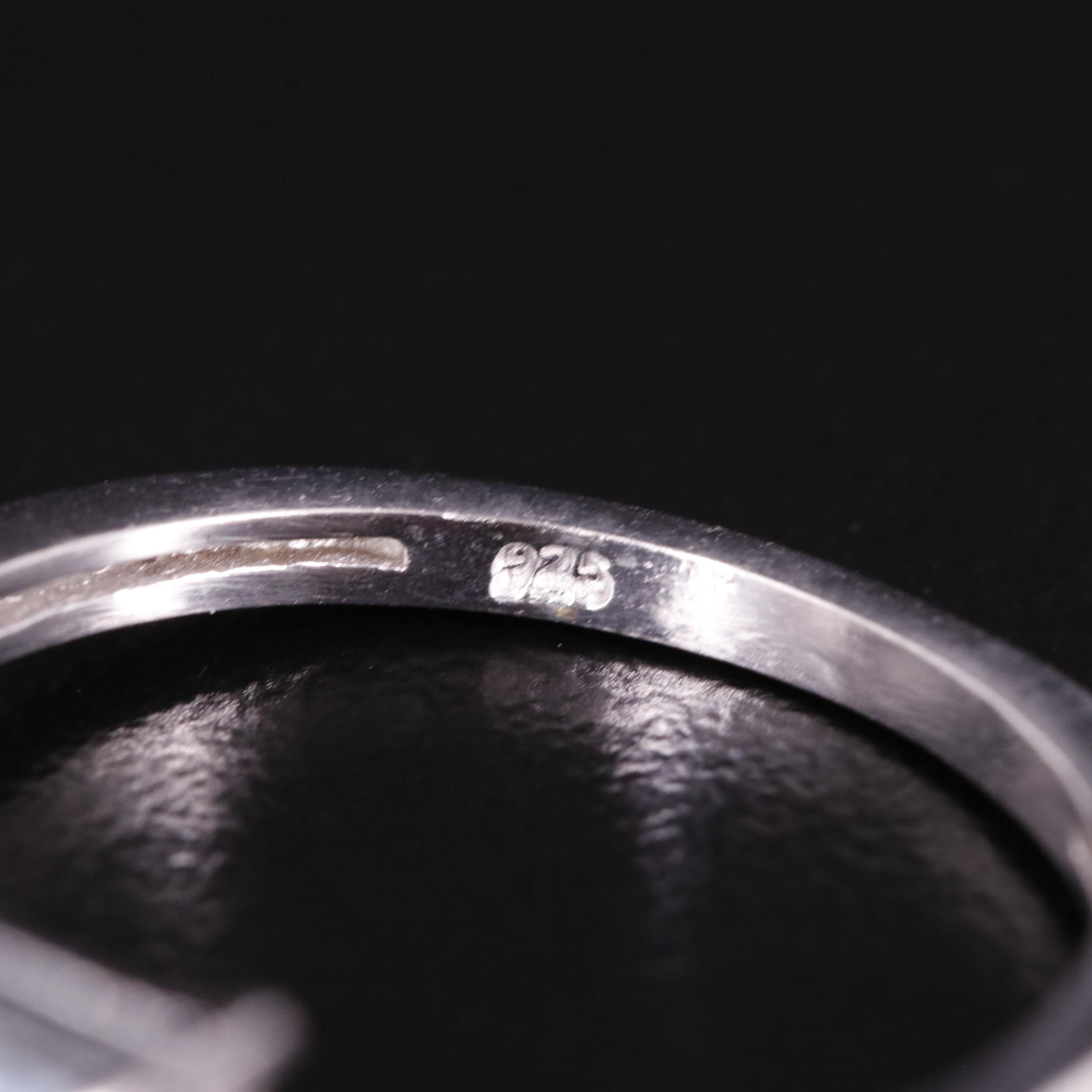 Sterling Blue Topaz Solitaire Ring