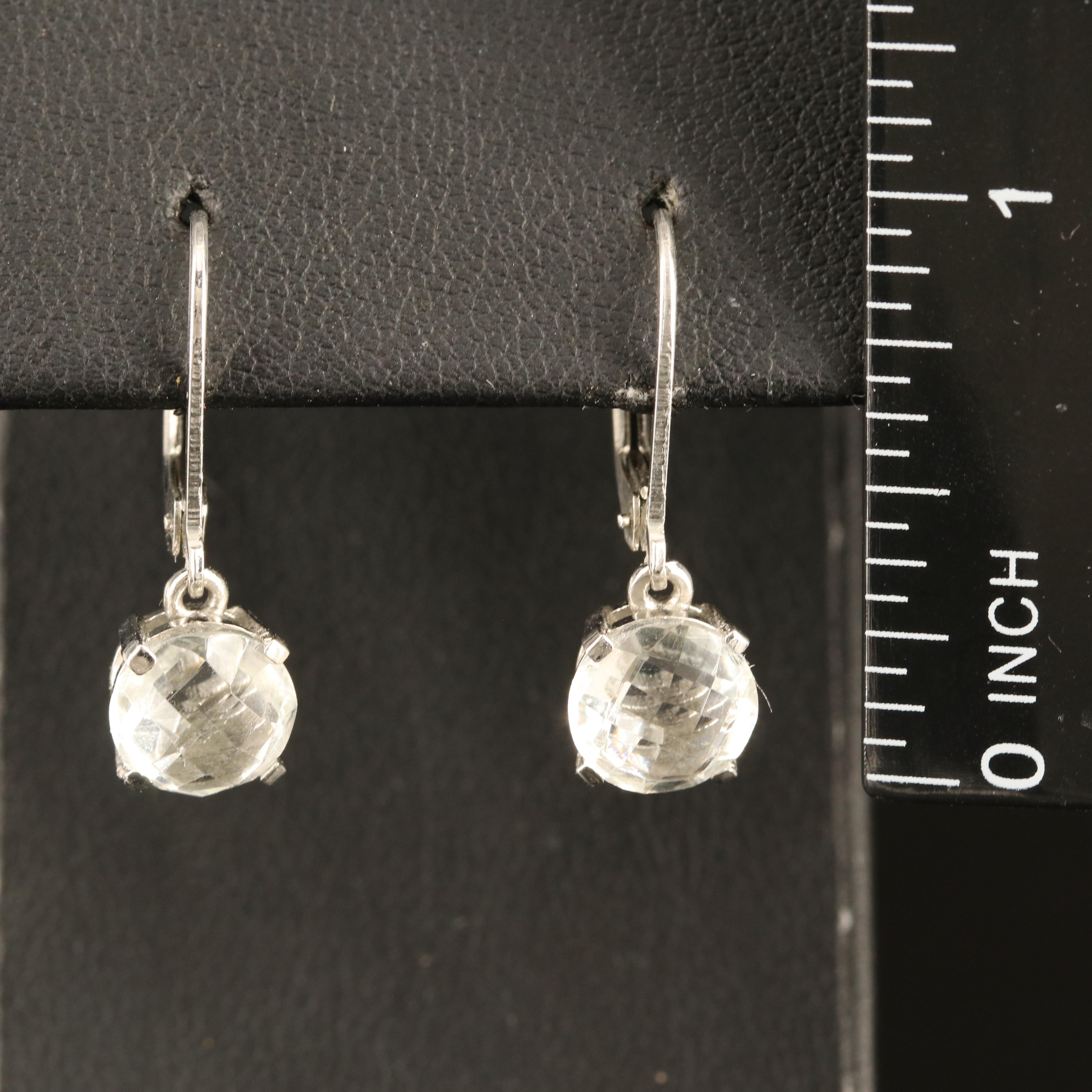 Sterling Prasiolite Earrings
