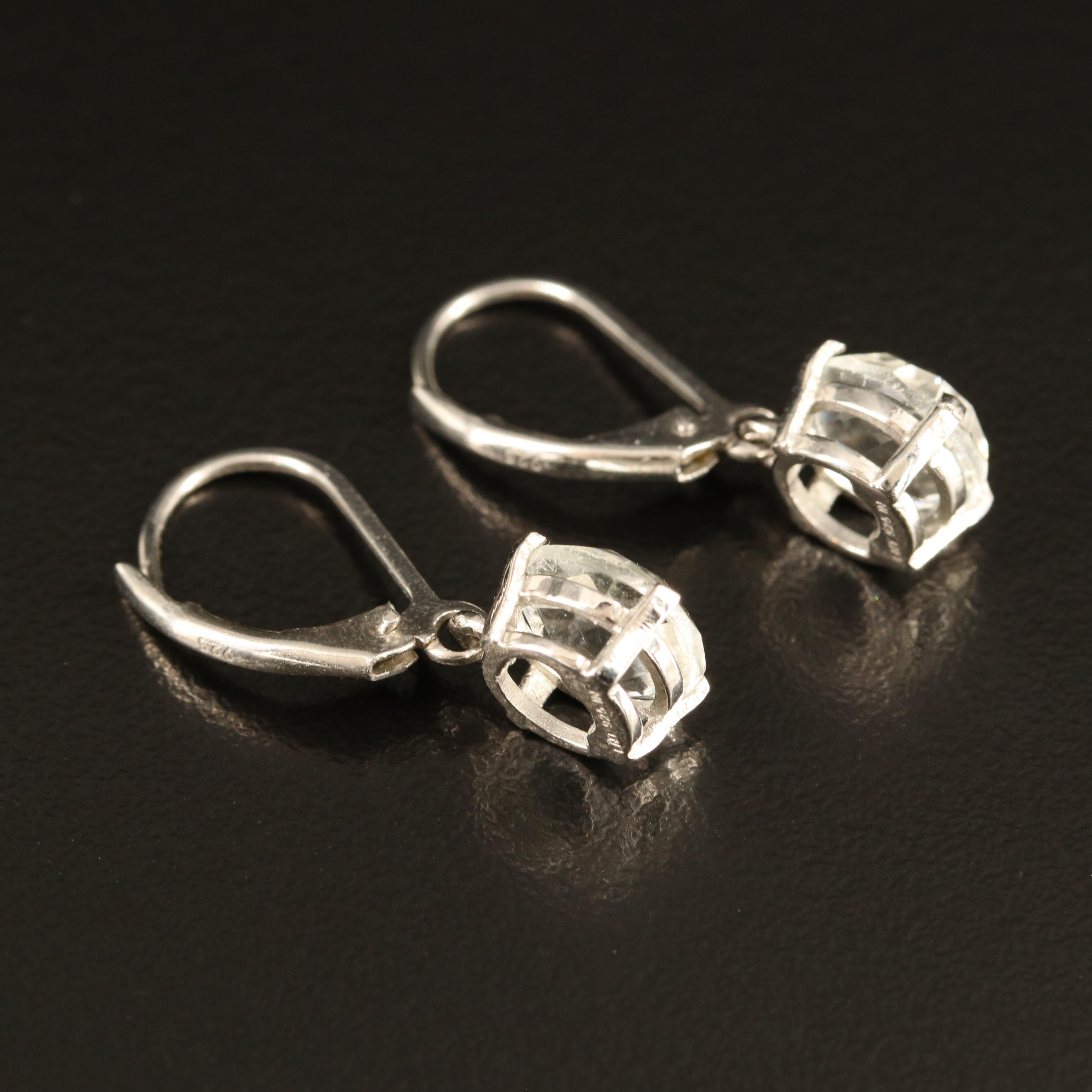 Sterling Prasiolite Earrings