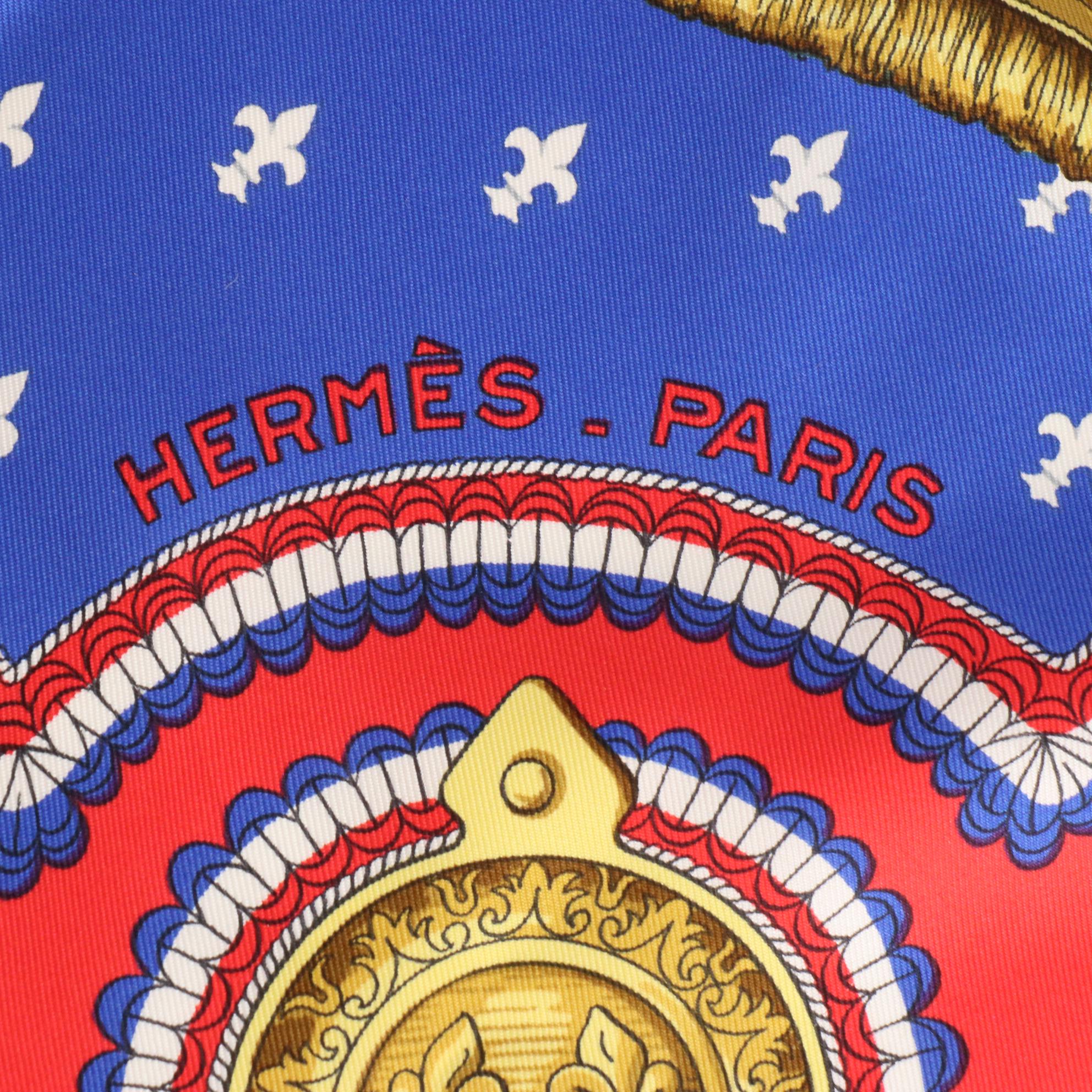 Hermès Early Issue "Selles a Housse" Scarf 90 in Silk Twill