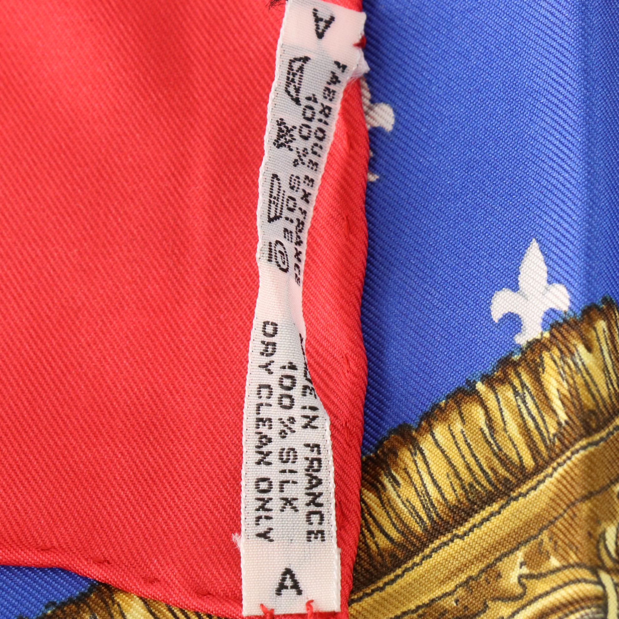 Hermès Early Issue "Selles a Housse" Scarf 90 in Silk Twill