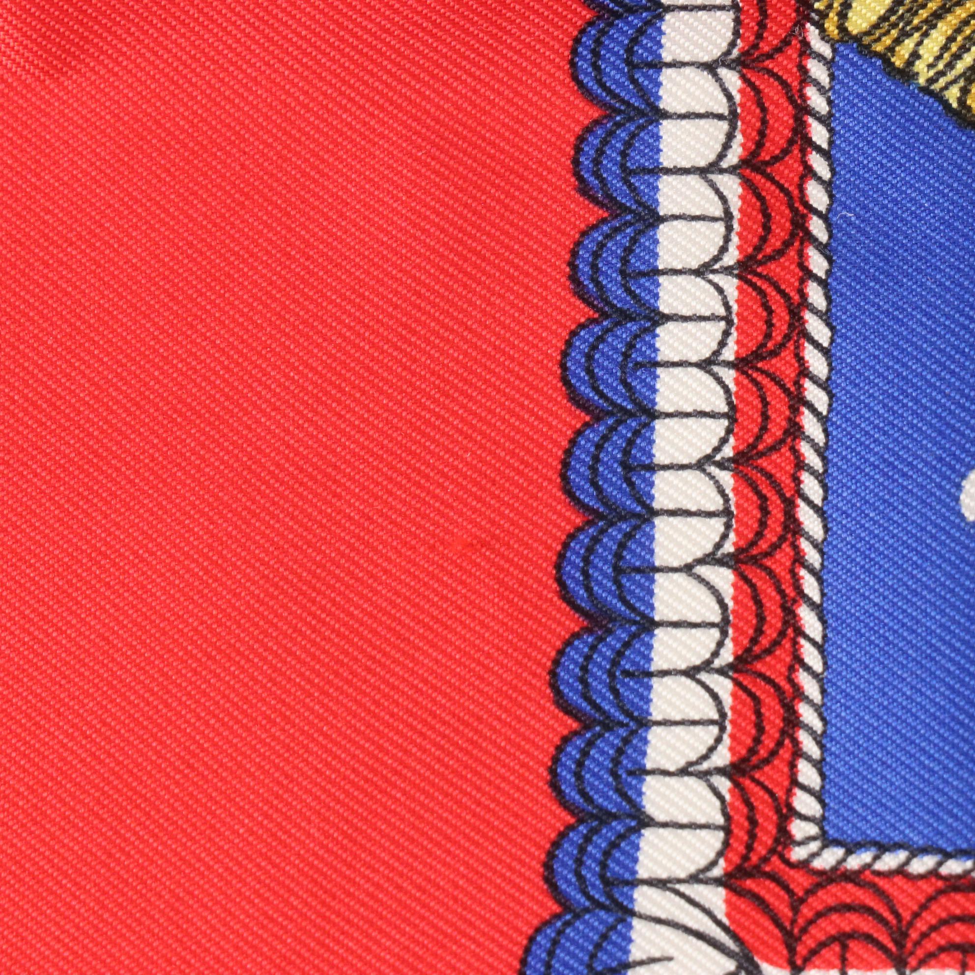 Hermès Early Issue "Selles a Housse" Scarf 90 in Silk Twill