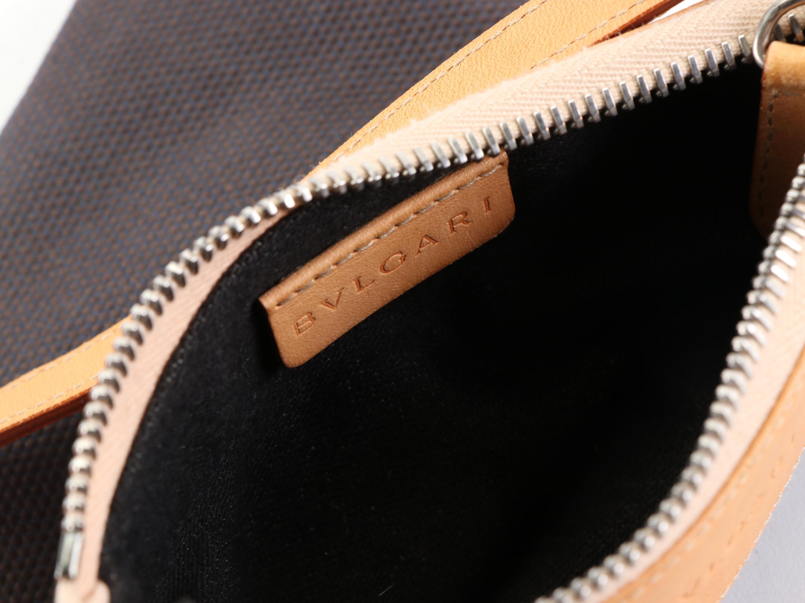 BVLGARI Crossbody Bag in Canvas and Leather