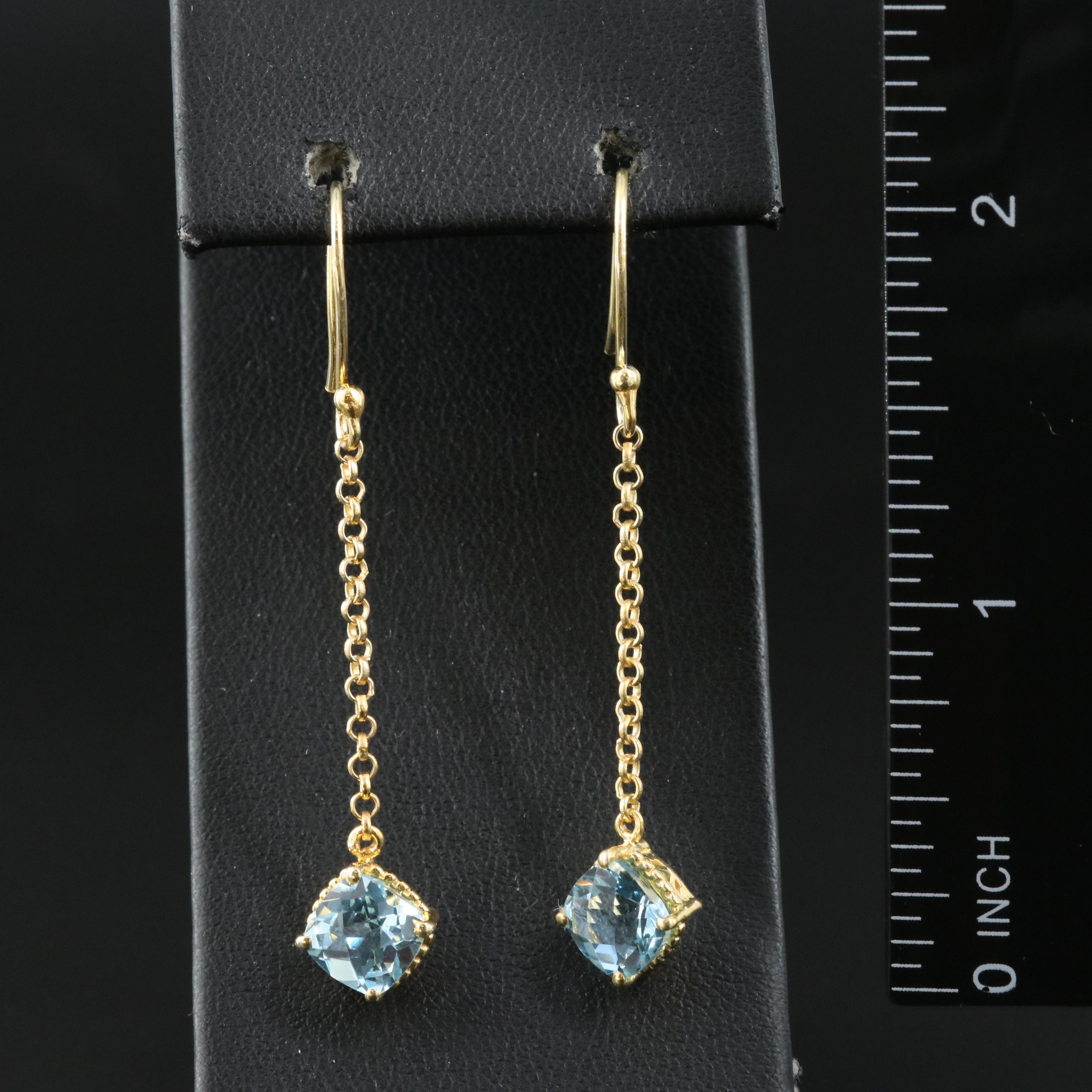 Sterling Topaz Earrings