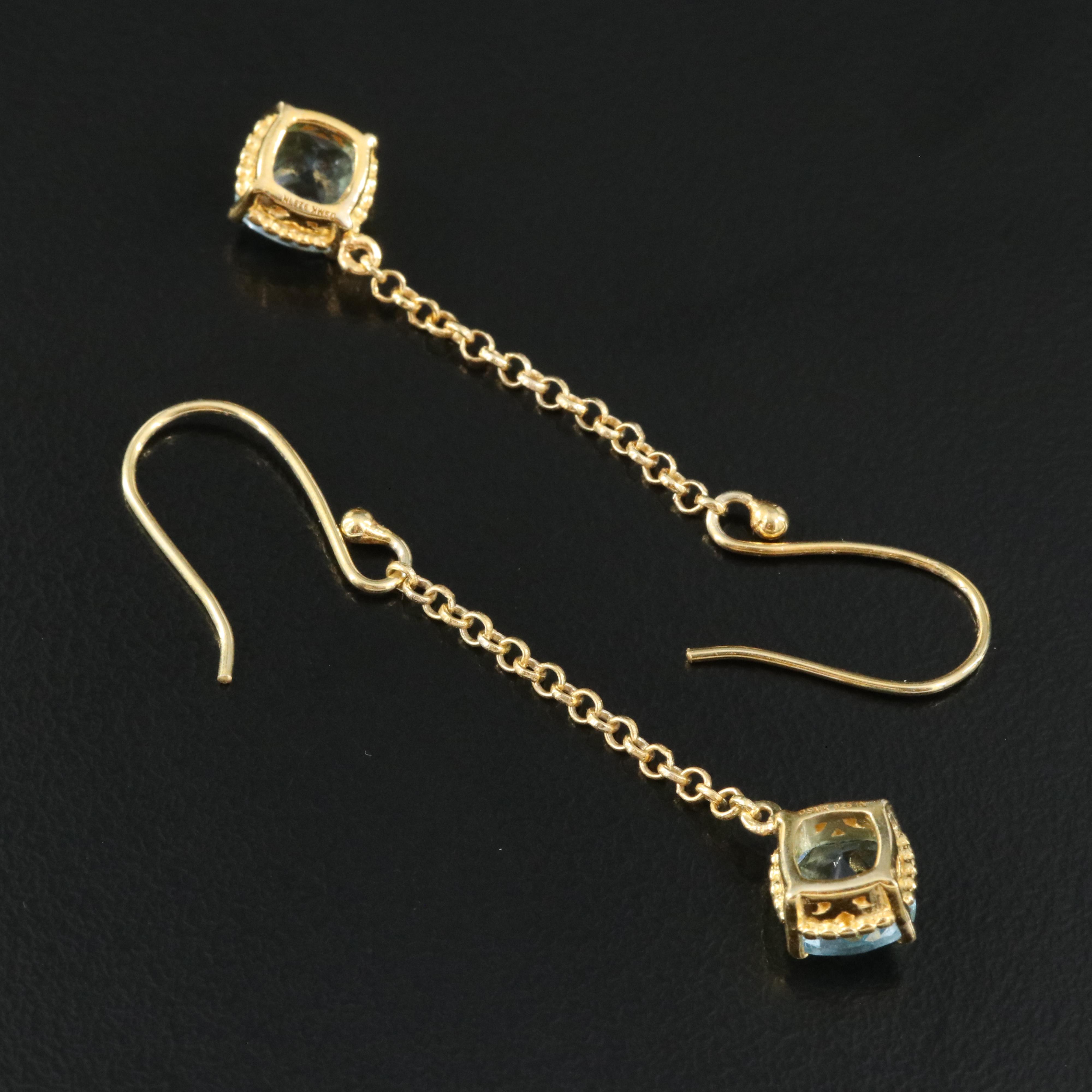 Sterling Topaz Earrings