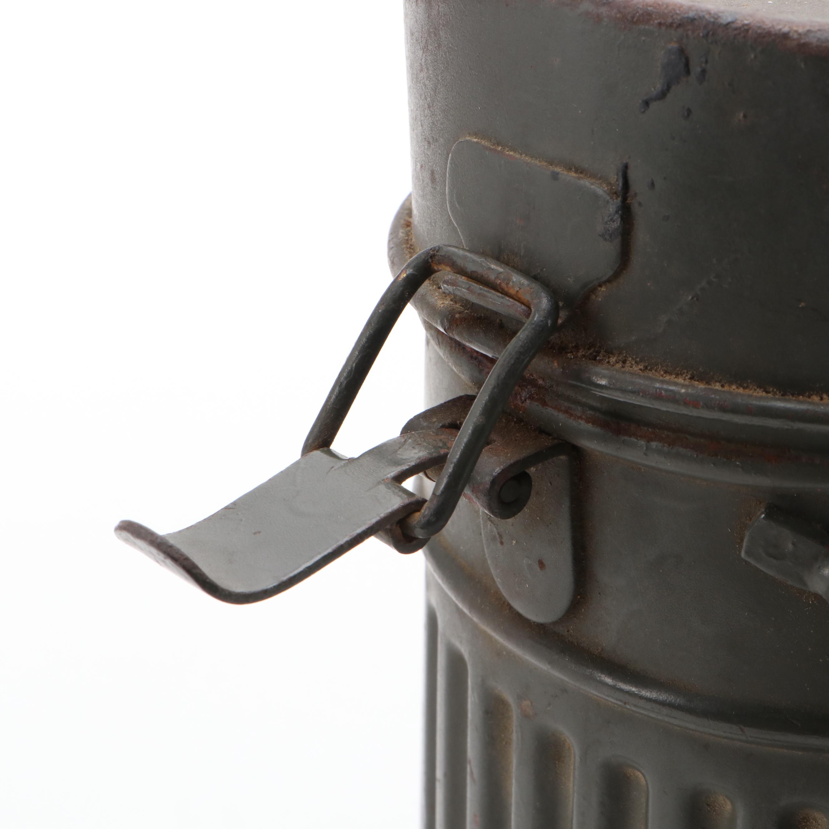World War II German Gas Mask with Canister