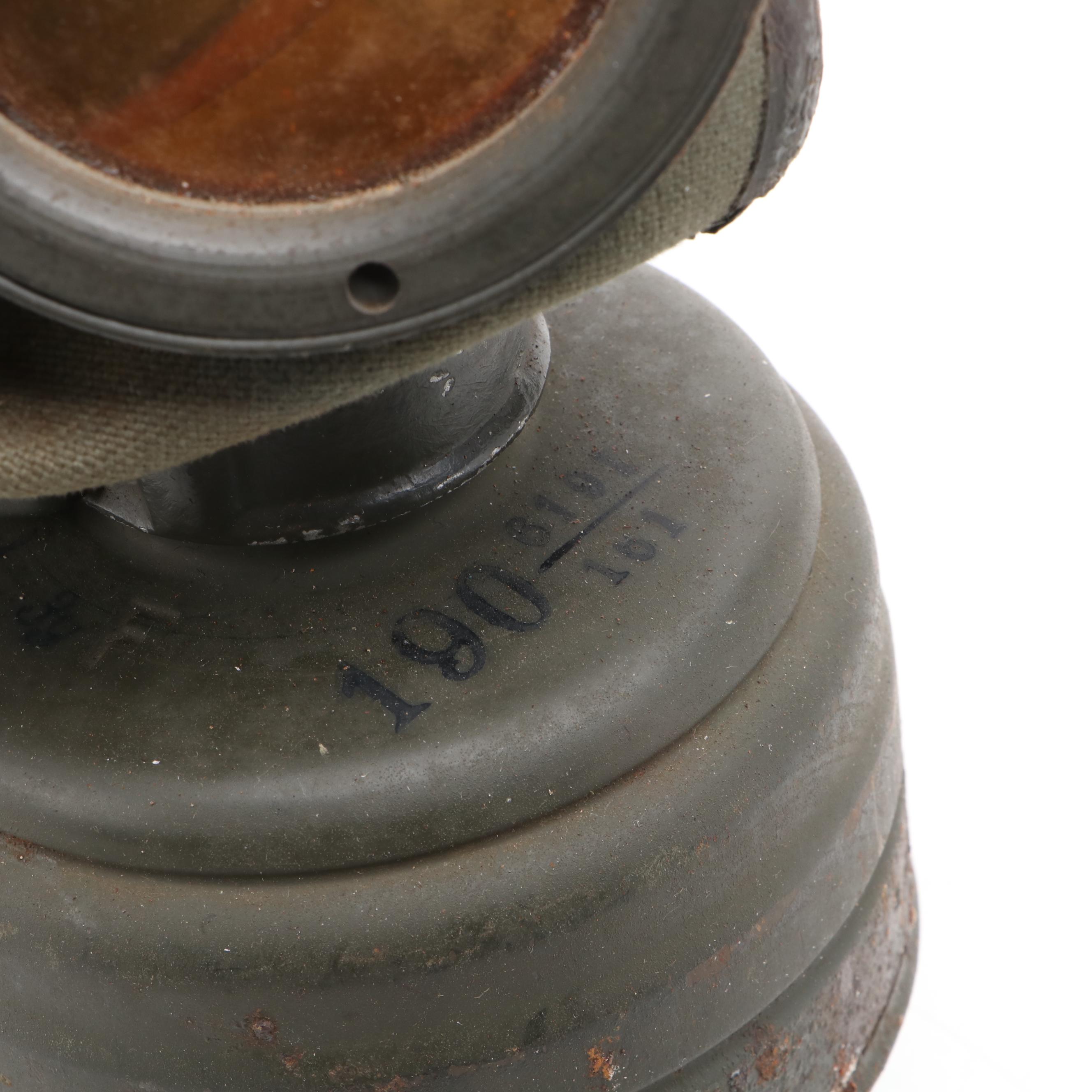 World War II German Gas Mask with Canister