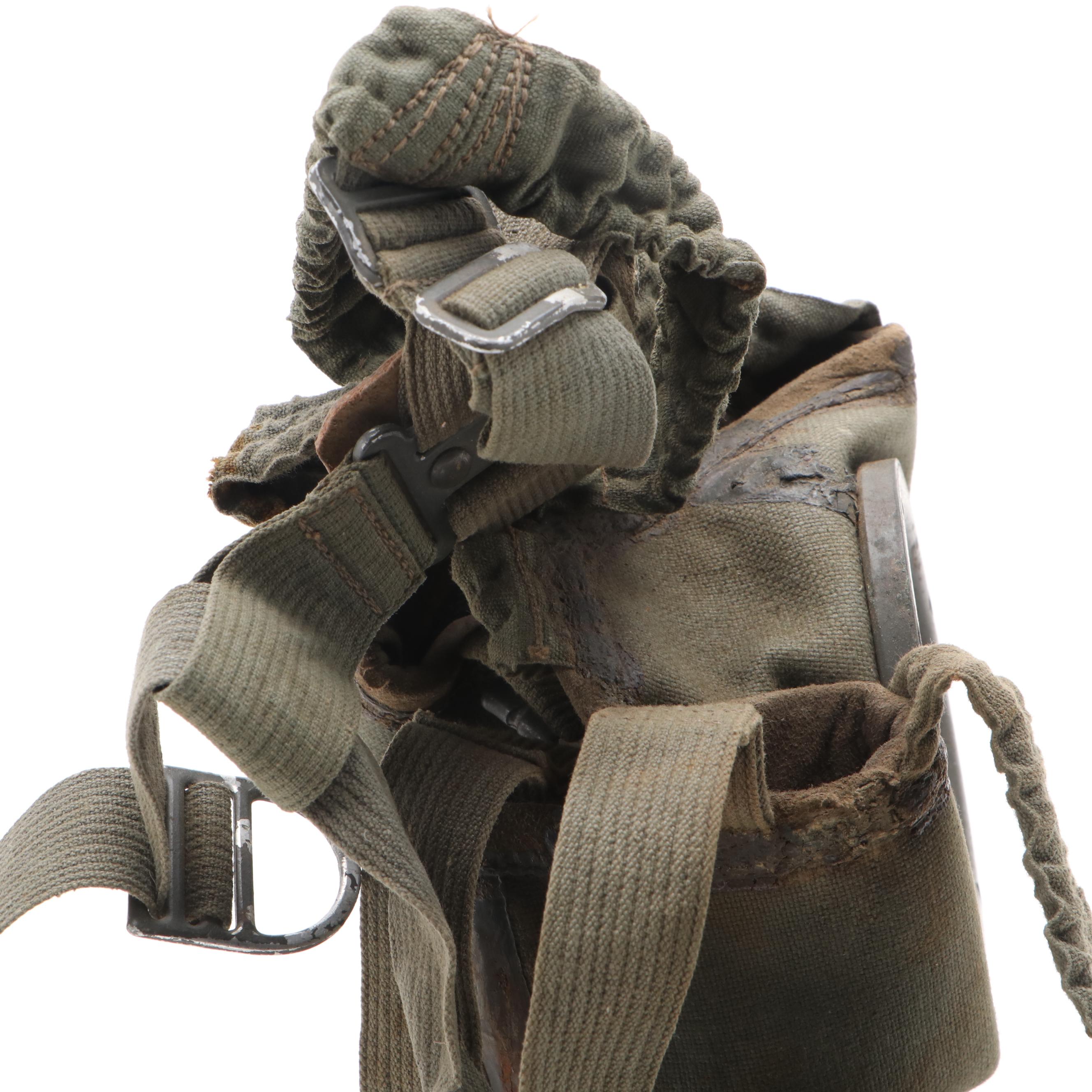 World War II German Gas Mask with Canister