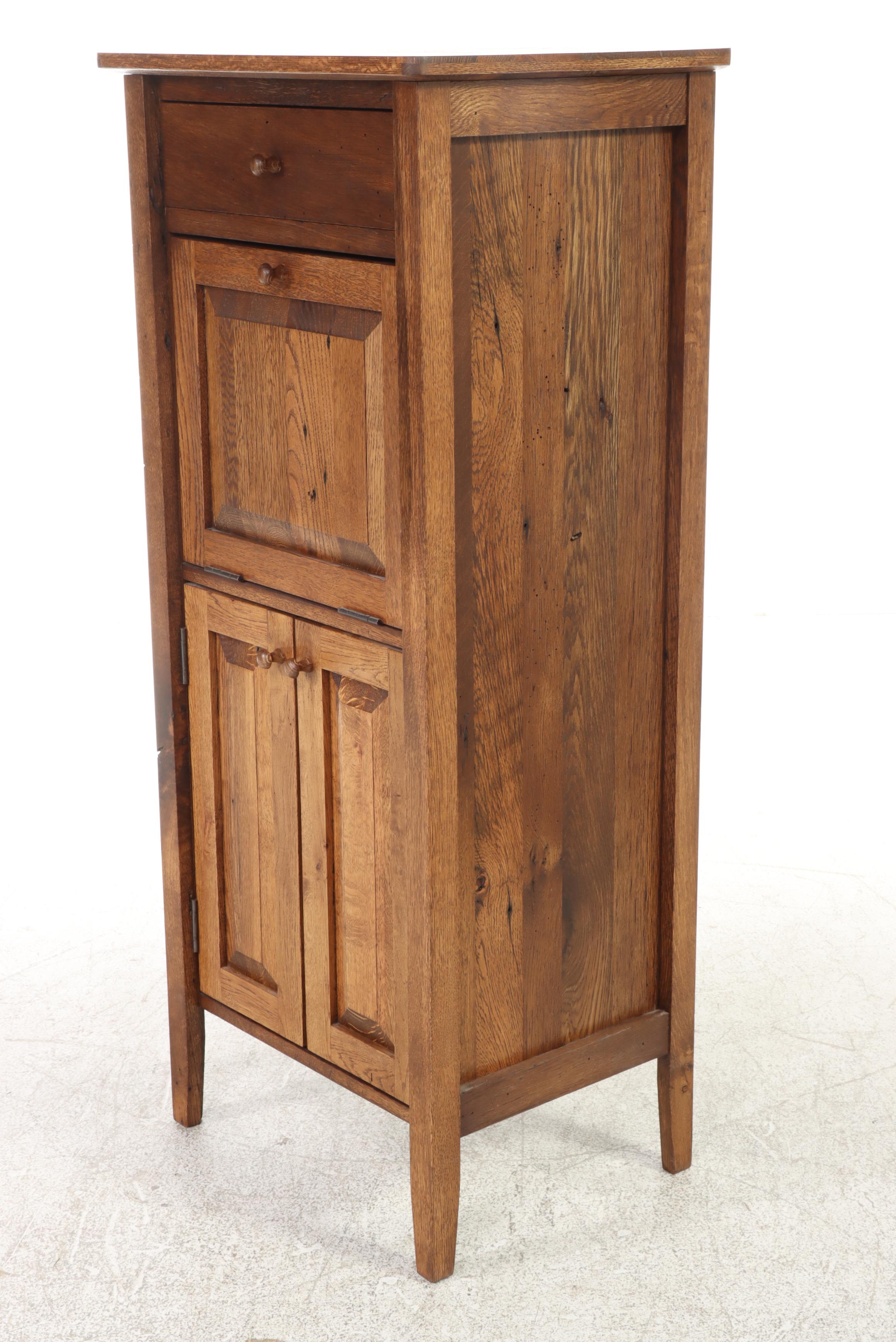 Yesteryear Furniture Shaker Style Chestnut Fall-Front Cupboard