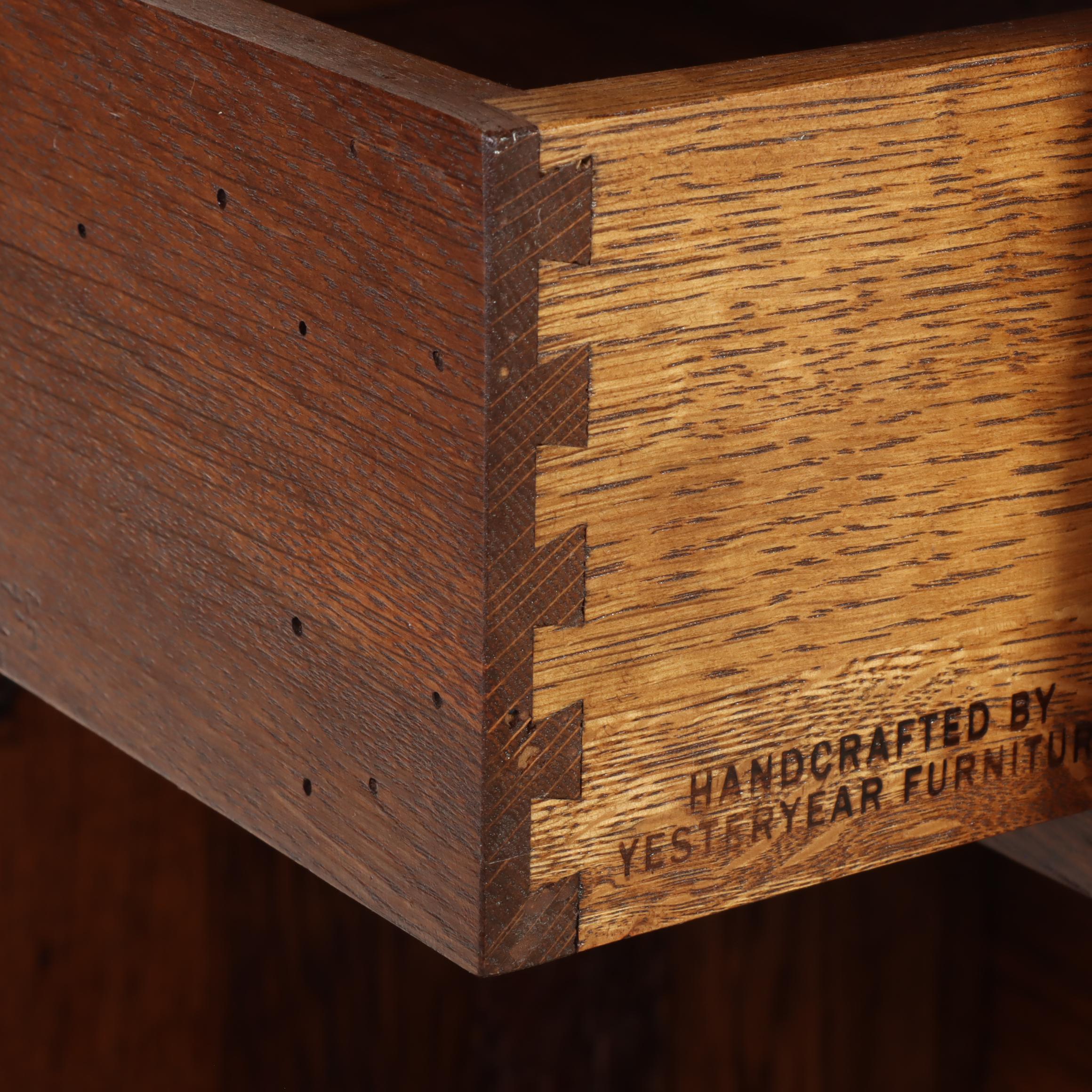 Yesteryear Furniture Shaker Style Chestnut Fall-Front Cupboard