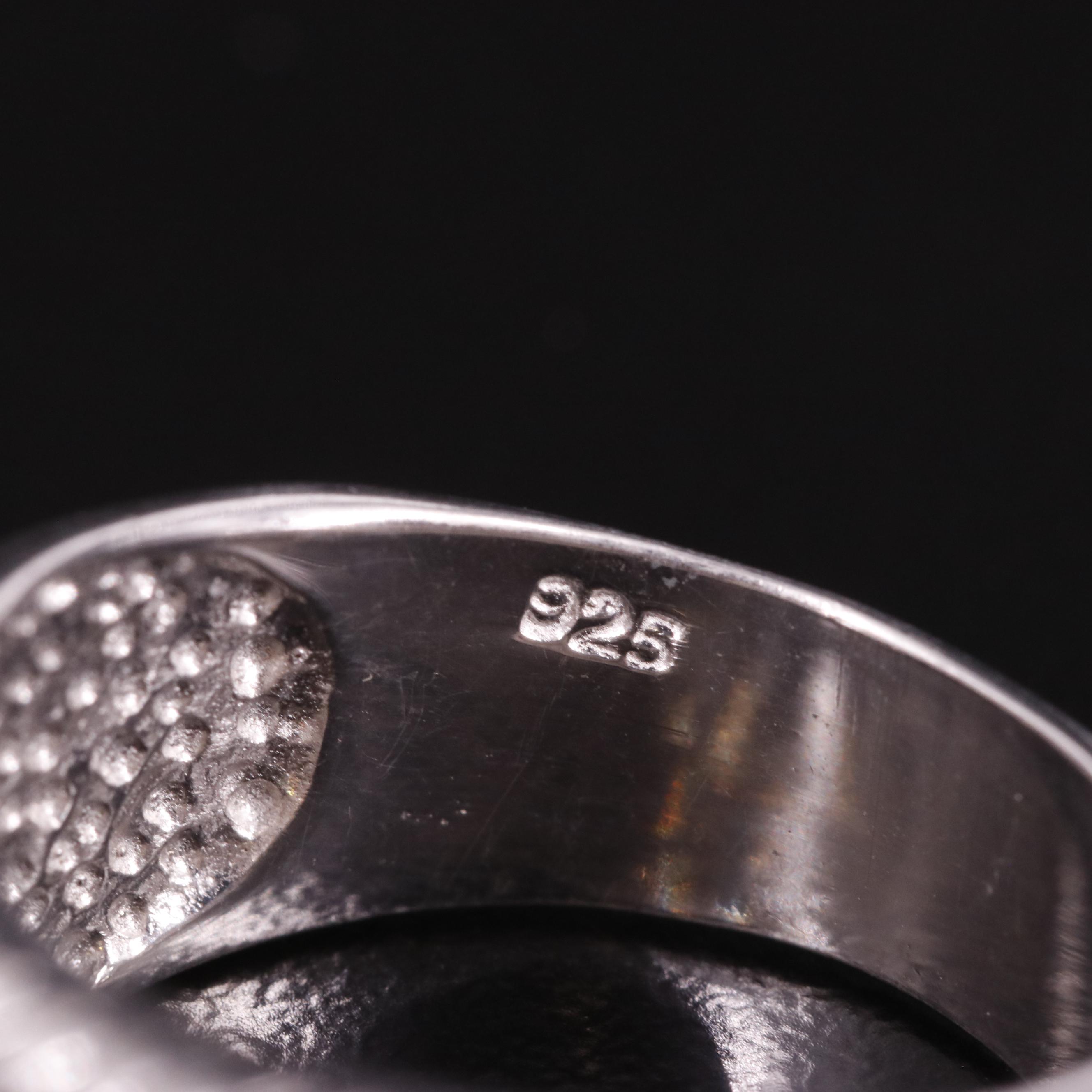 Sterling Citrine Tapered Band