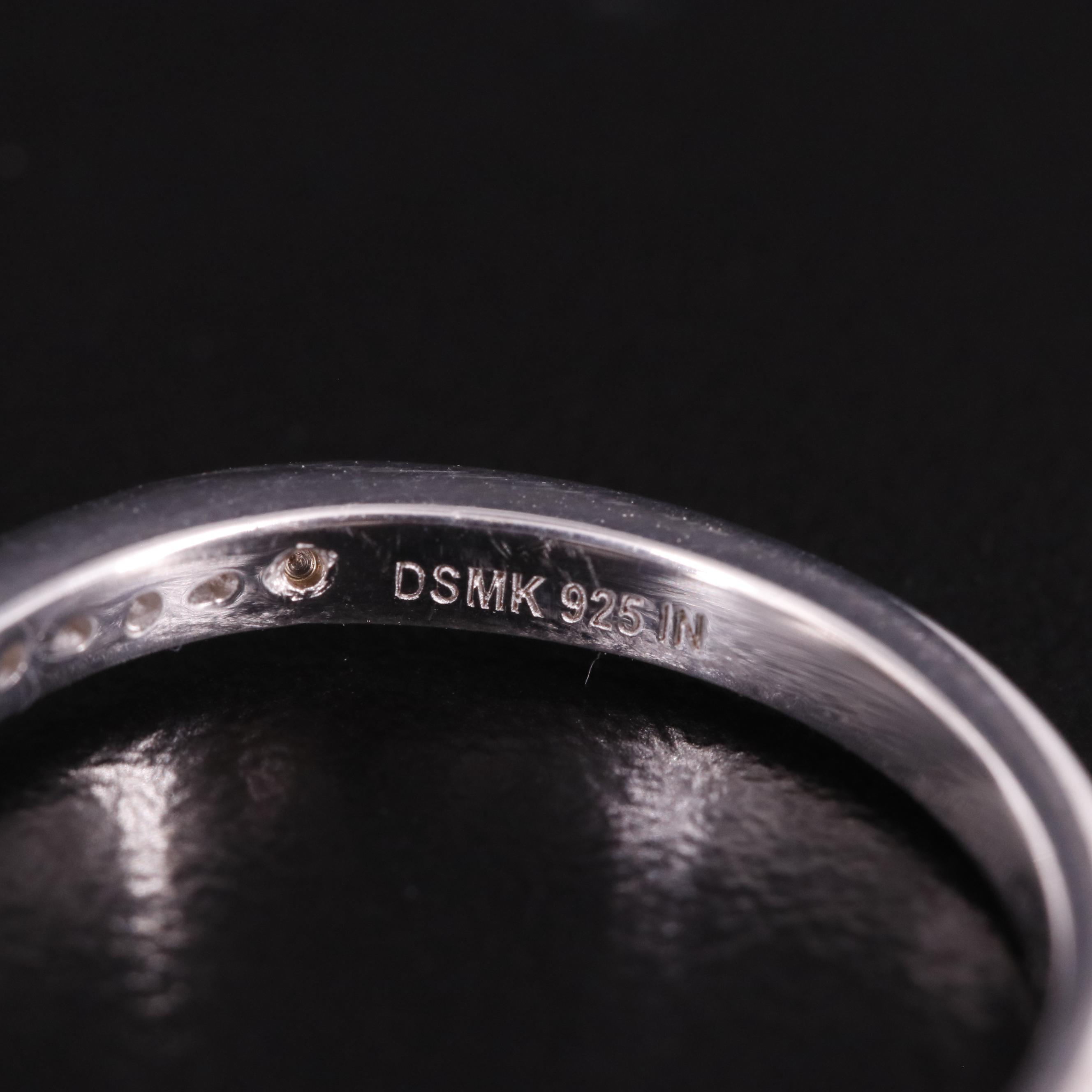 Sterling Citrine and White Topaz Ring