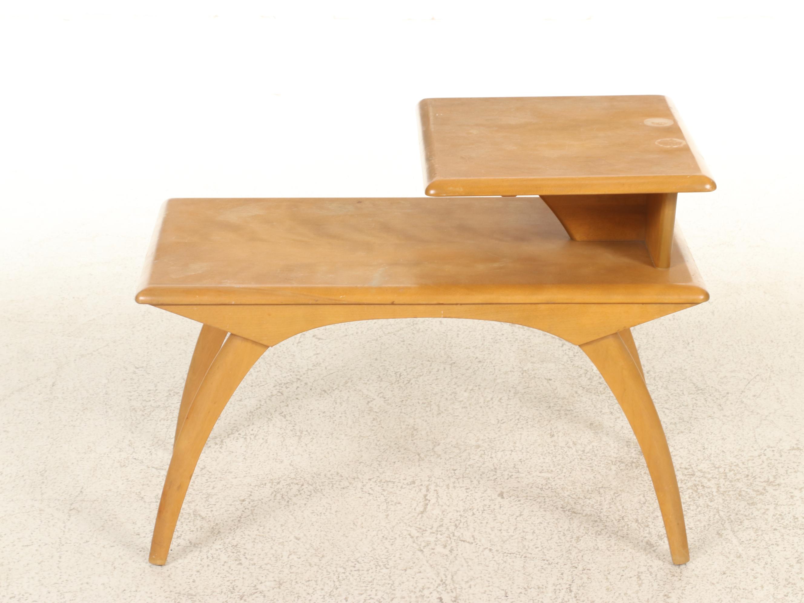 Heywood-Wakefield Blonde Tiered Side Table, Thonet Style Bentwood Chair and More