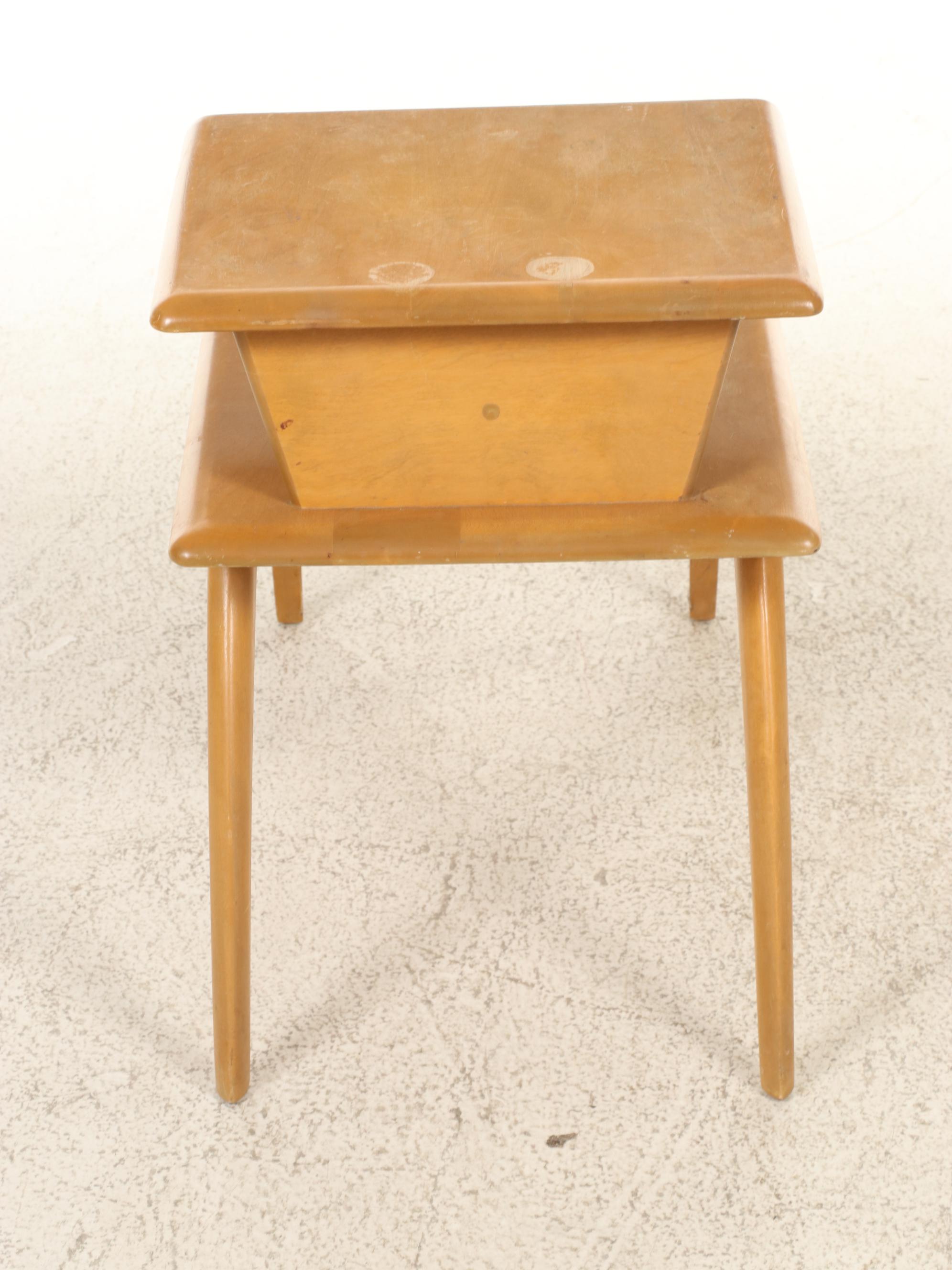 Heywood-Wakefield Blonde Tiered Side Table, Thonet Style Bentwood Chair and More