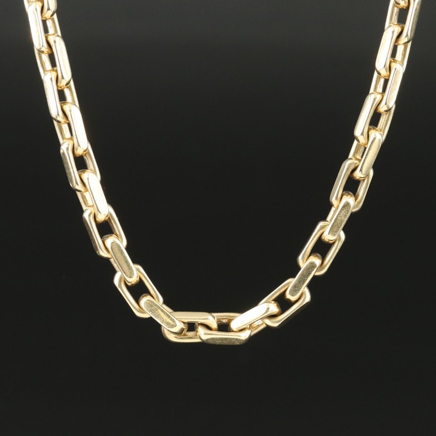 14K Cable Link Necklace