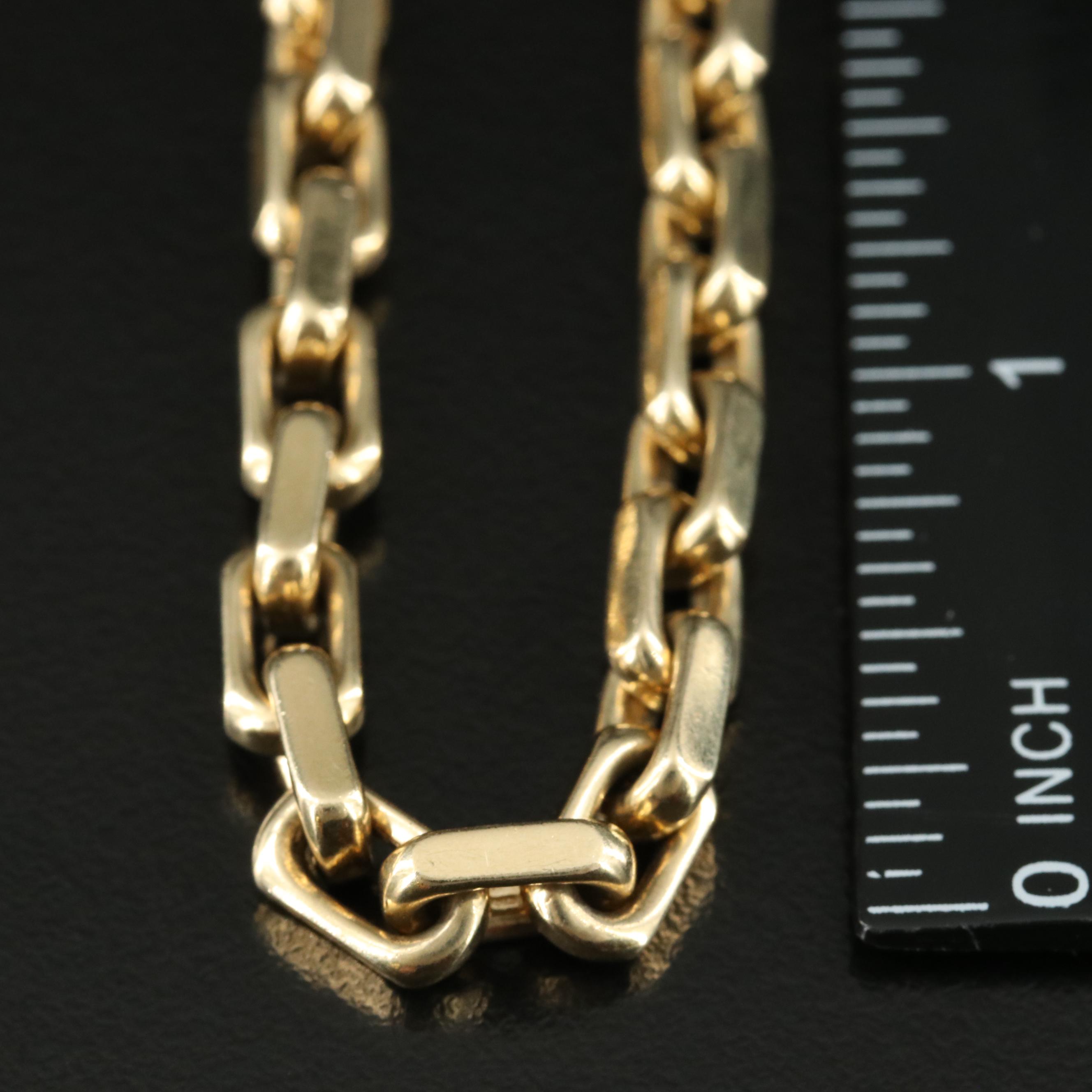 14K Cable Link Necklace