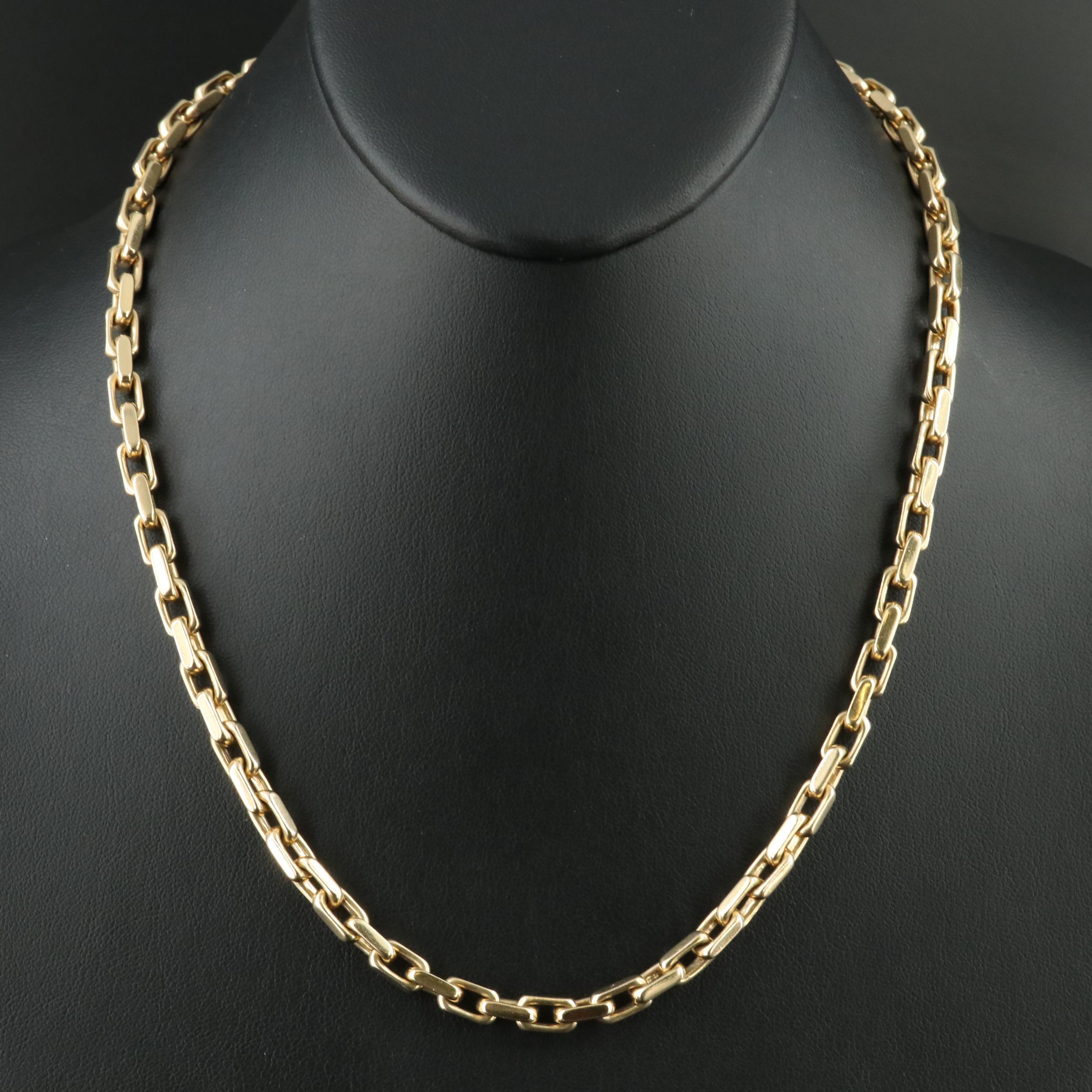 14K Cable Link Necklace