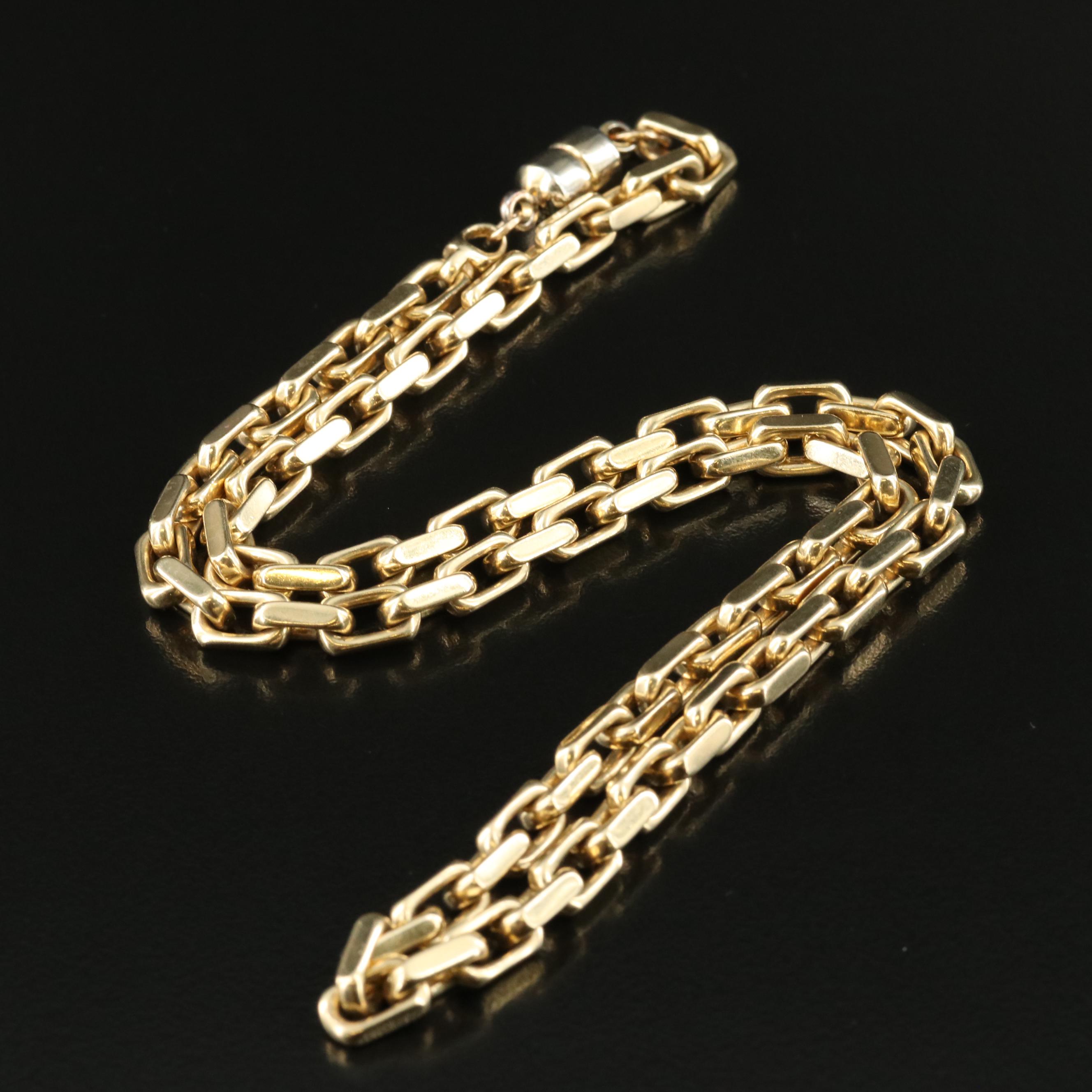 14K Cable Link Necklace