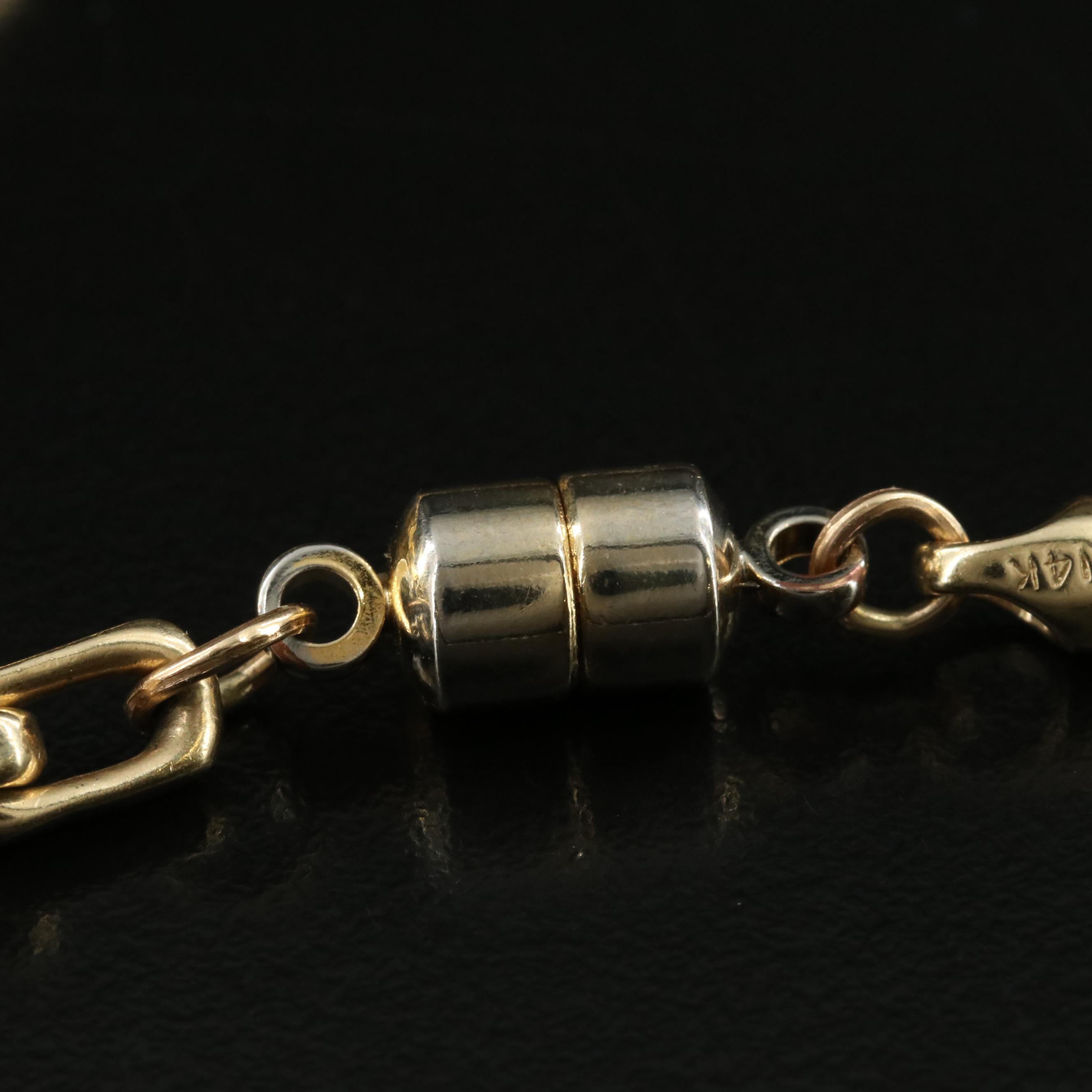 14K Cable Link Necklace