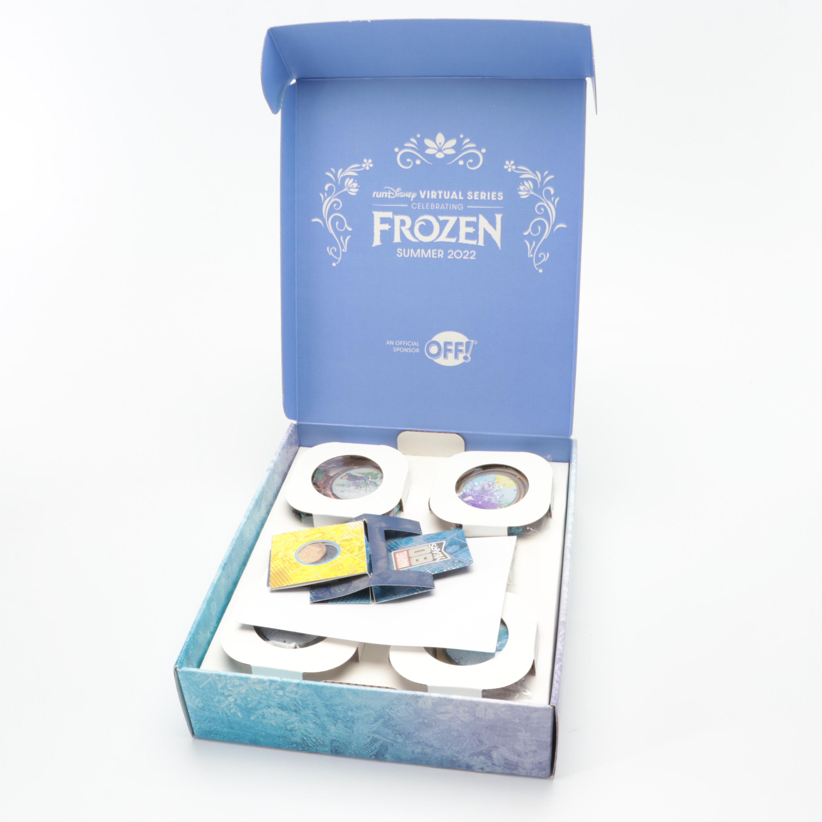 Disney's Frozen Illuminated Castle with RunDisney and Memorabilia Collection