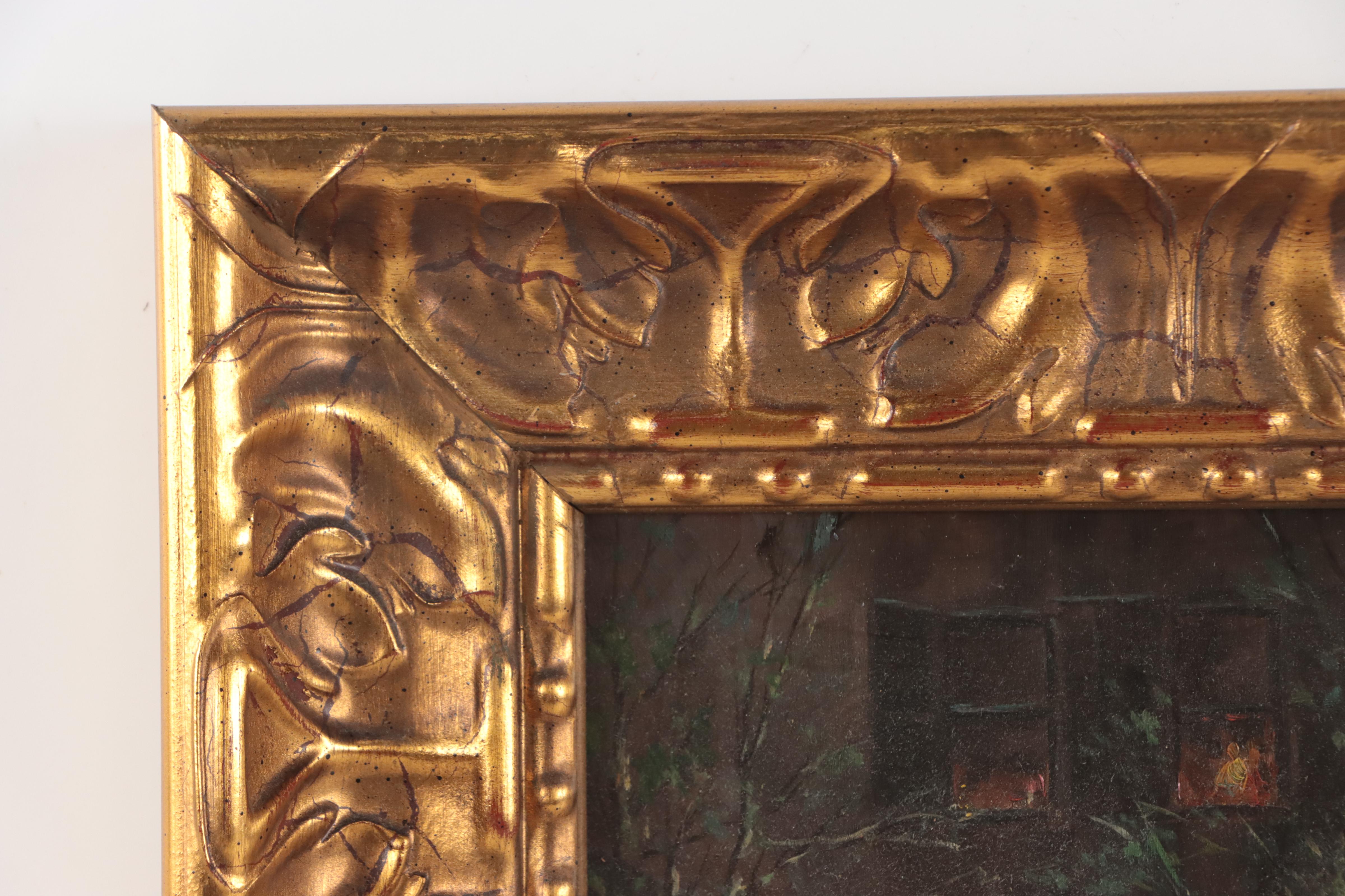 Albert Munghard Oil Painting of New York City Street Scene