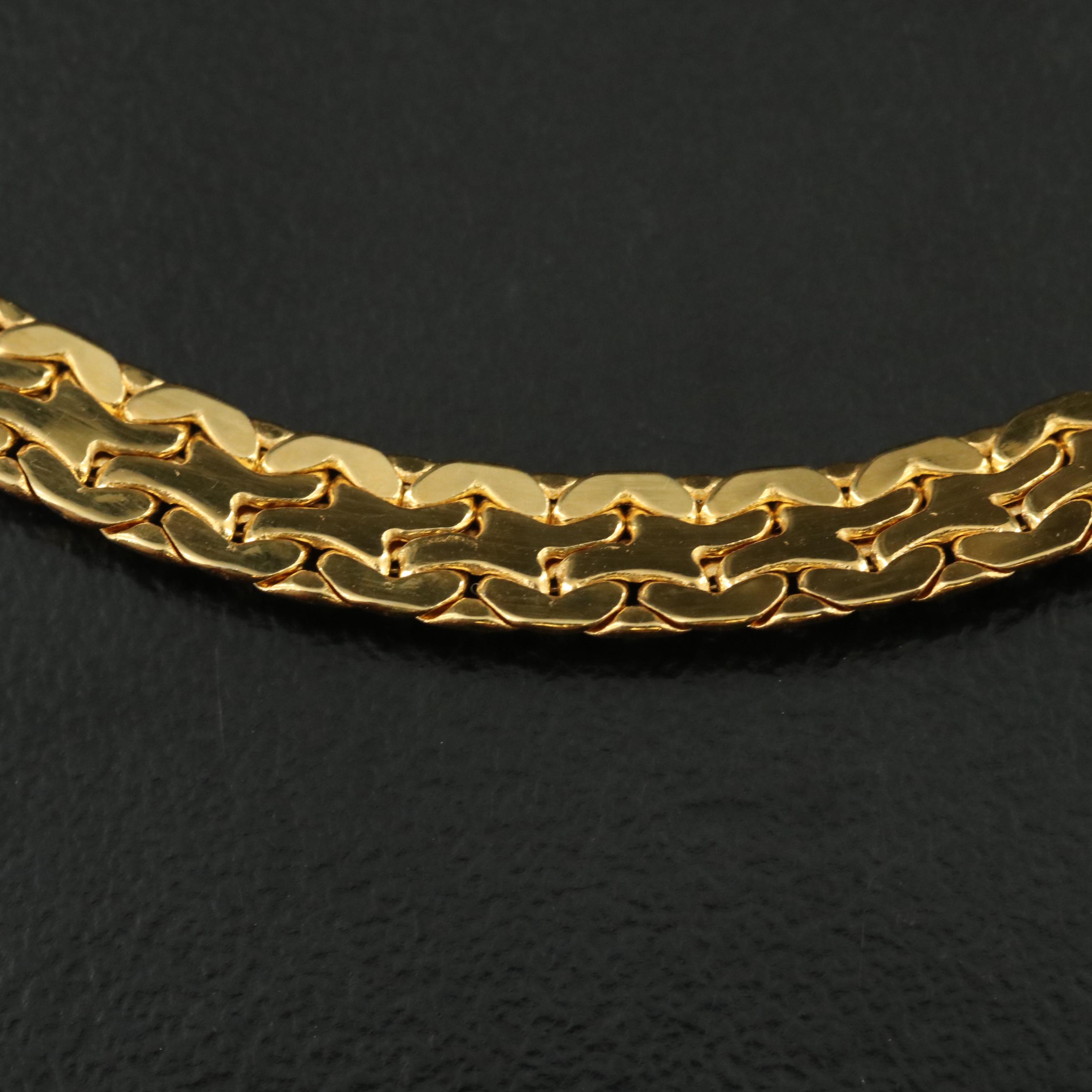 Italian 14K Double C-Link Necklace