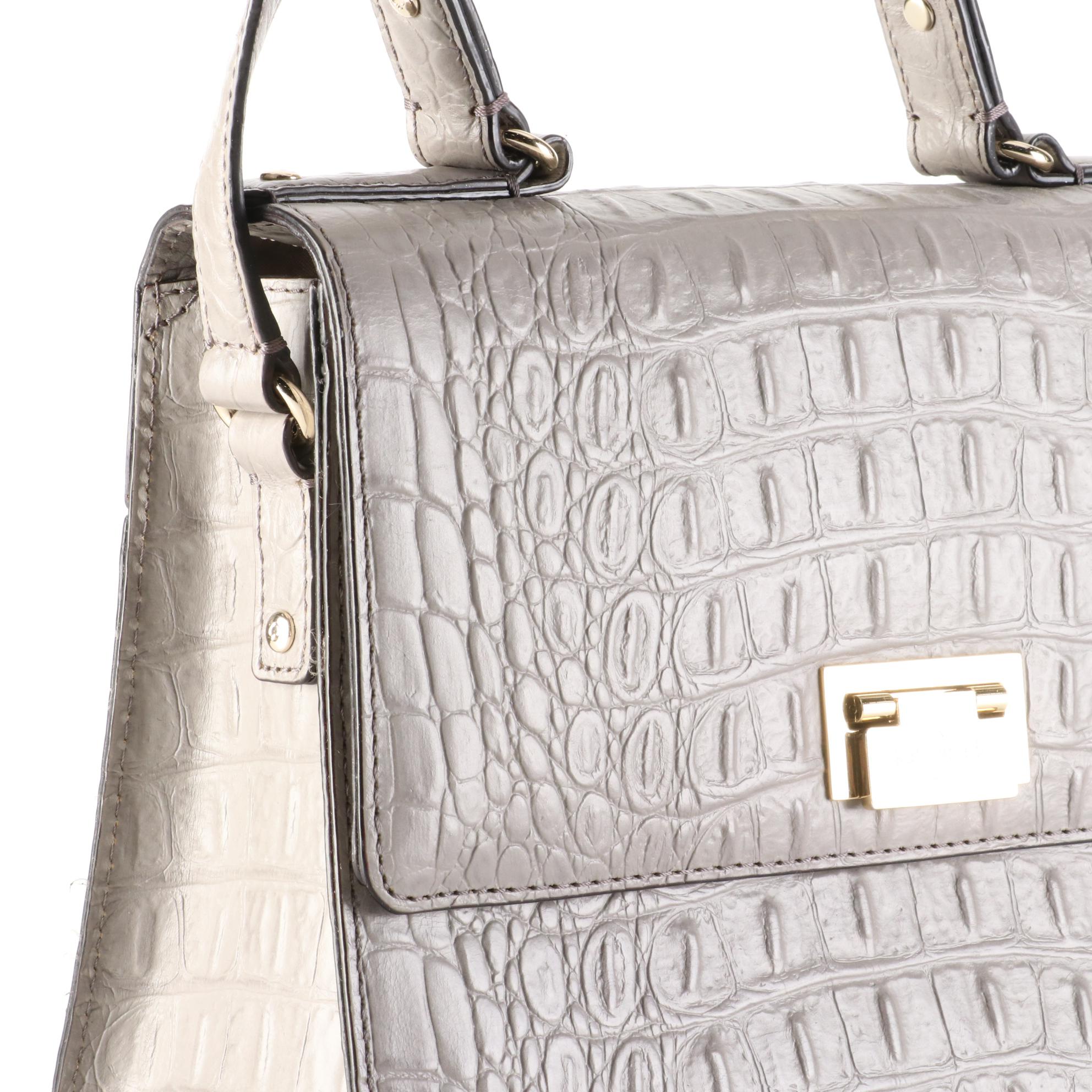 Kate Spade Croc-Embossed Leather Two-Way Bag