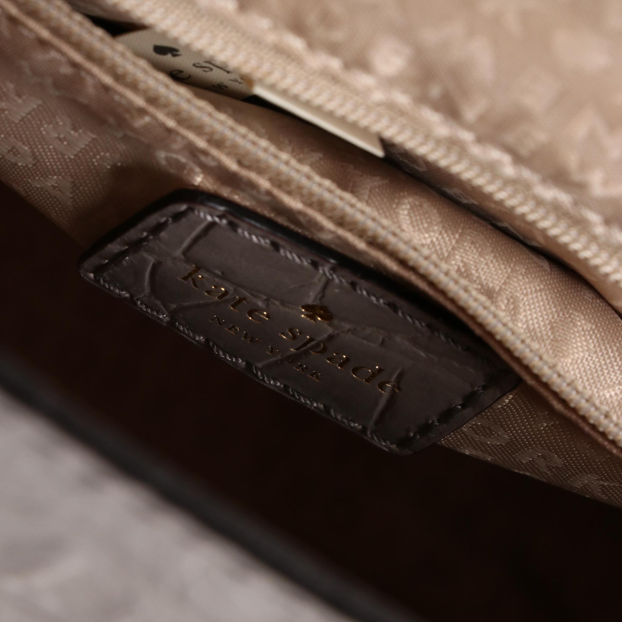 Kate Spade Croc-Embossed Leather Two-Way Bag