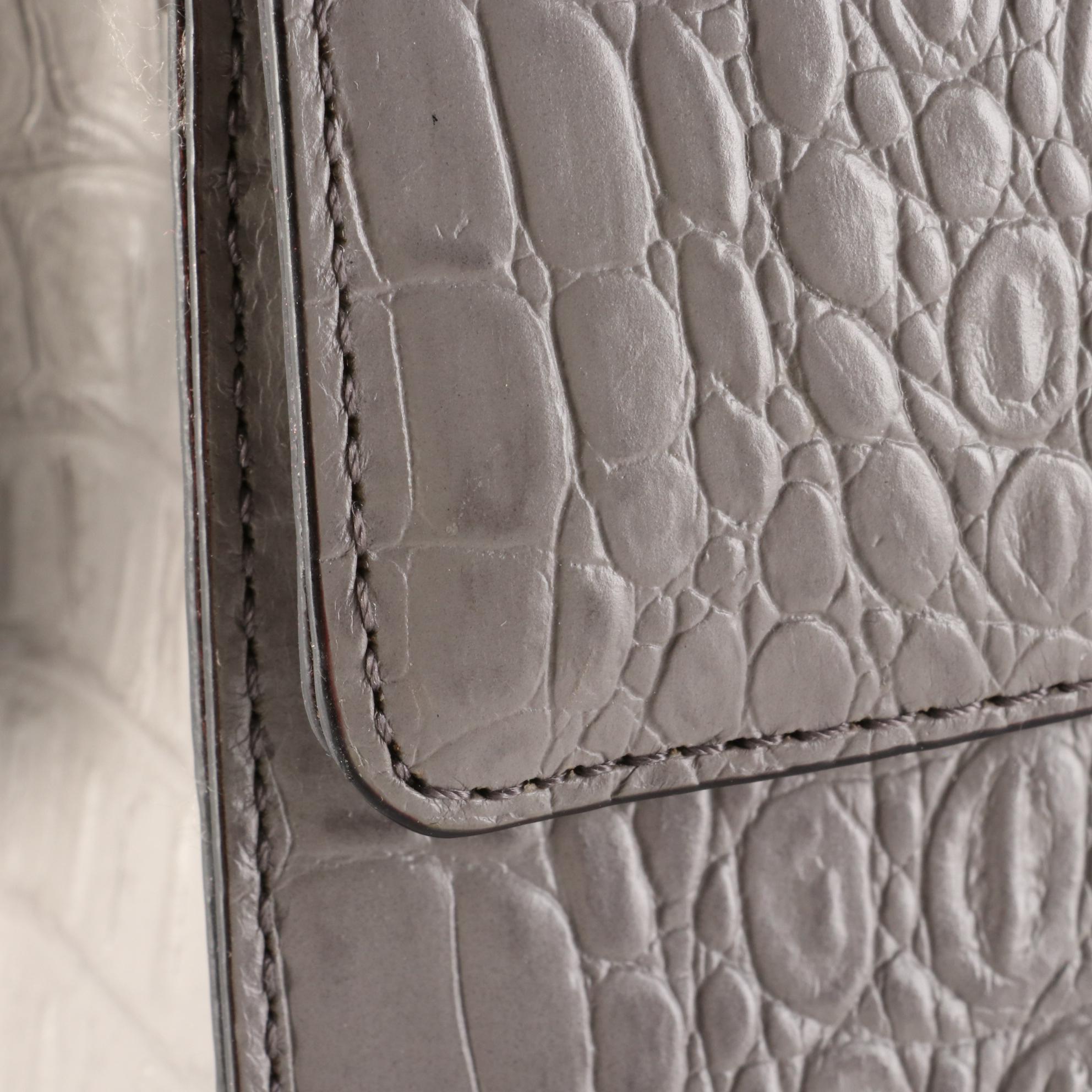 Kate Spade Croc-Embossed Leather Two-Way Bag