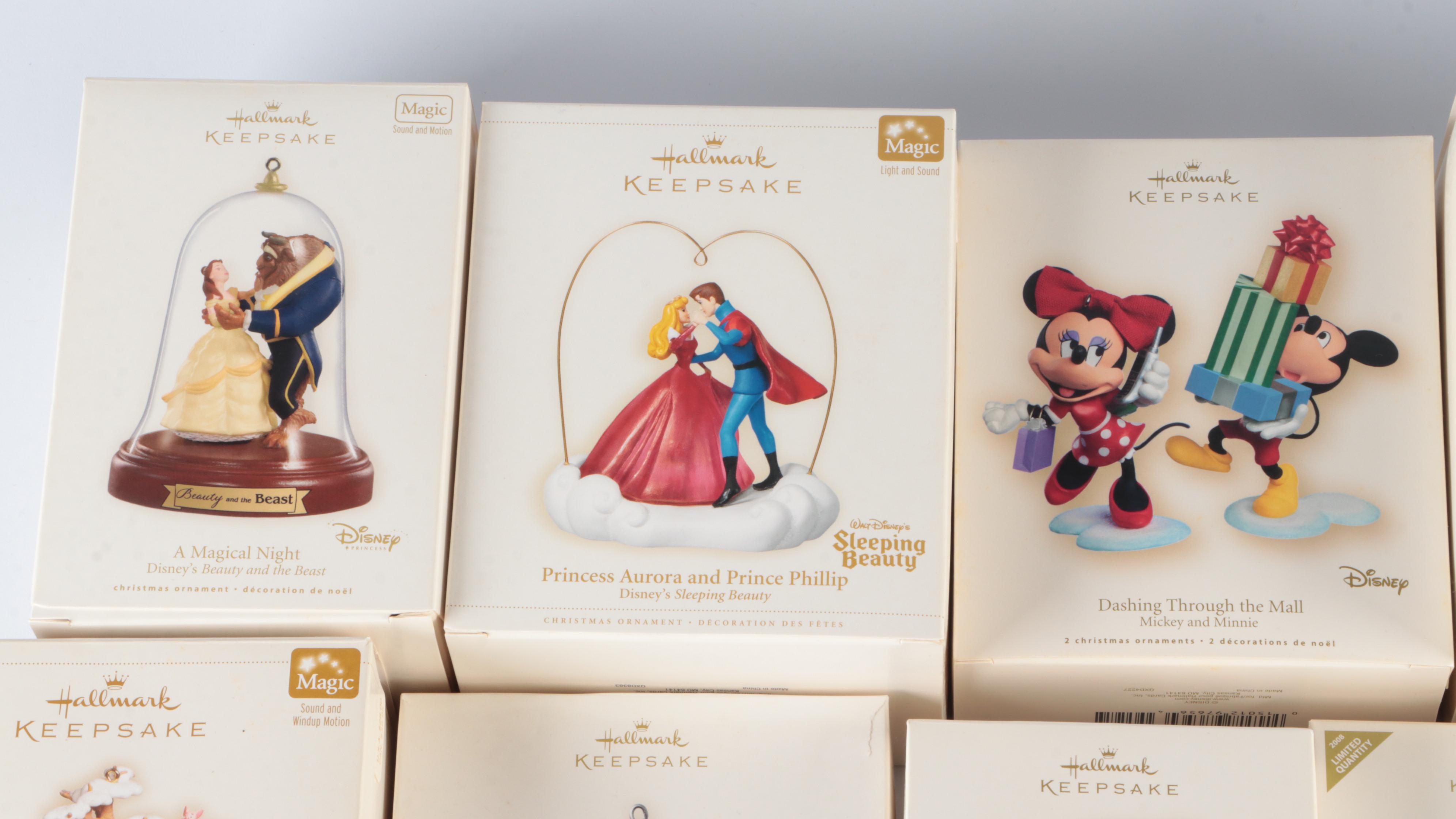 Hallmark Keepsakes Disney Ornament Collection Including "Magic" Ornaments
