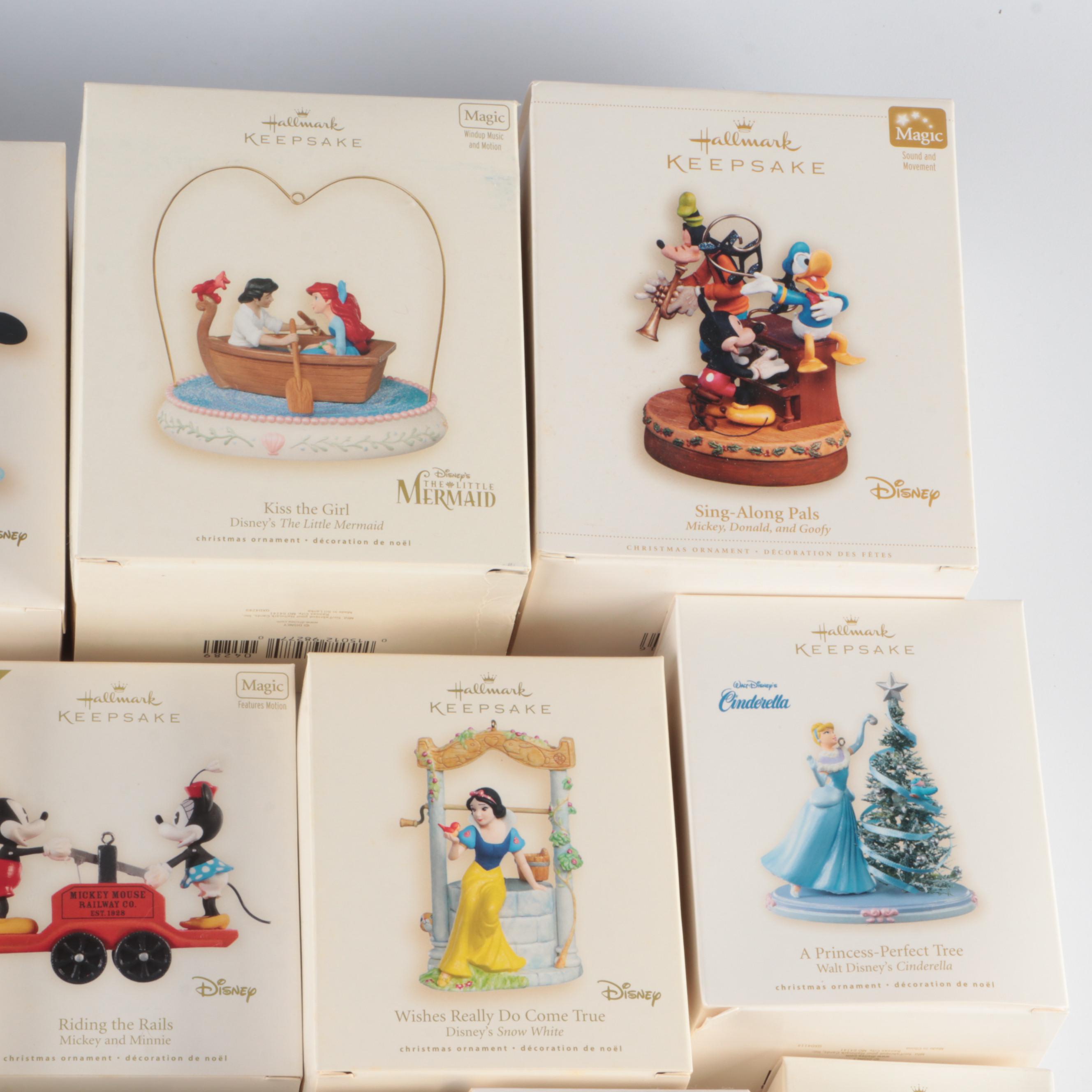 Hallmark Keepsakes Disney Ornament Collection Including "Magic" Ornaments