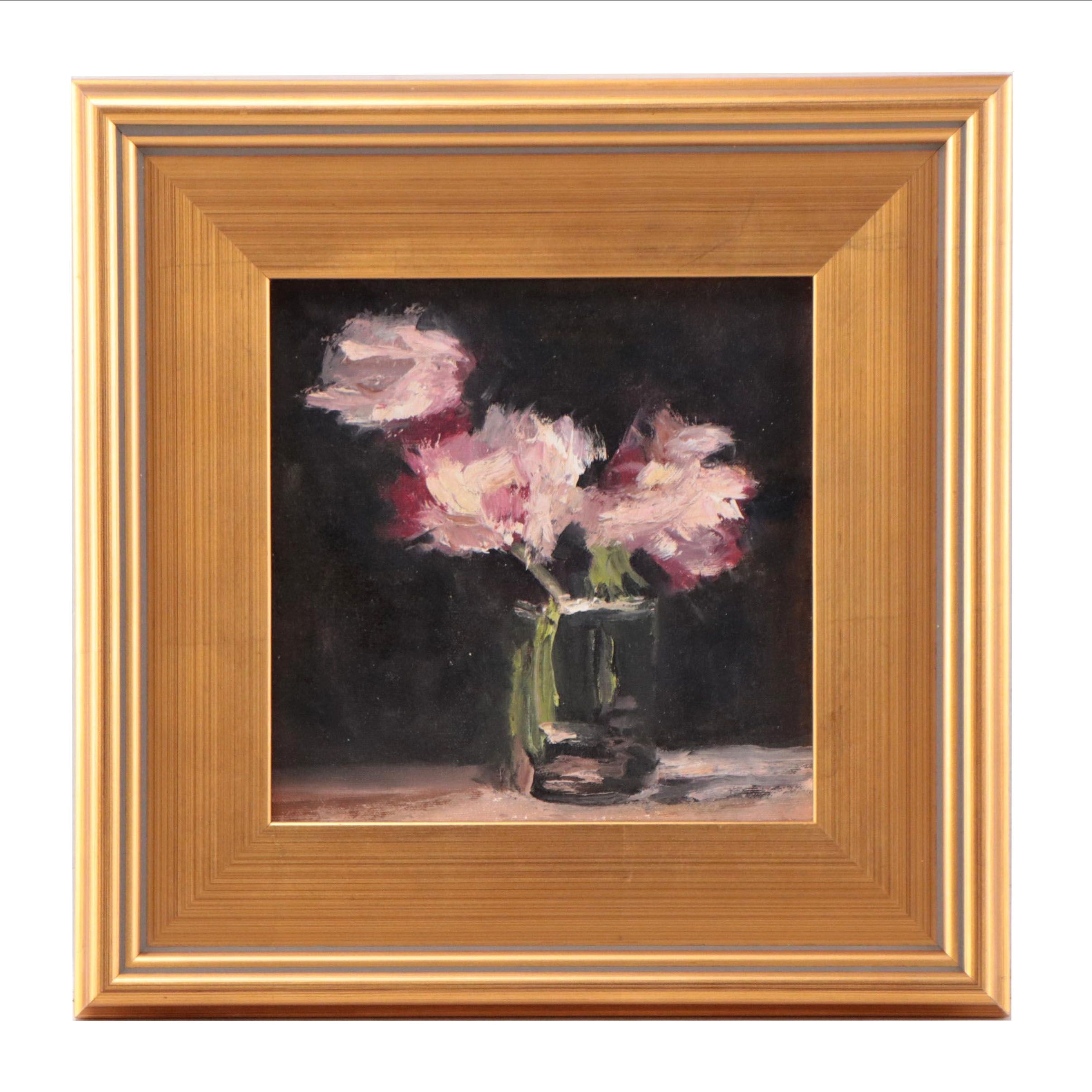 Floral Still Life Oil Painting, 21st Century