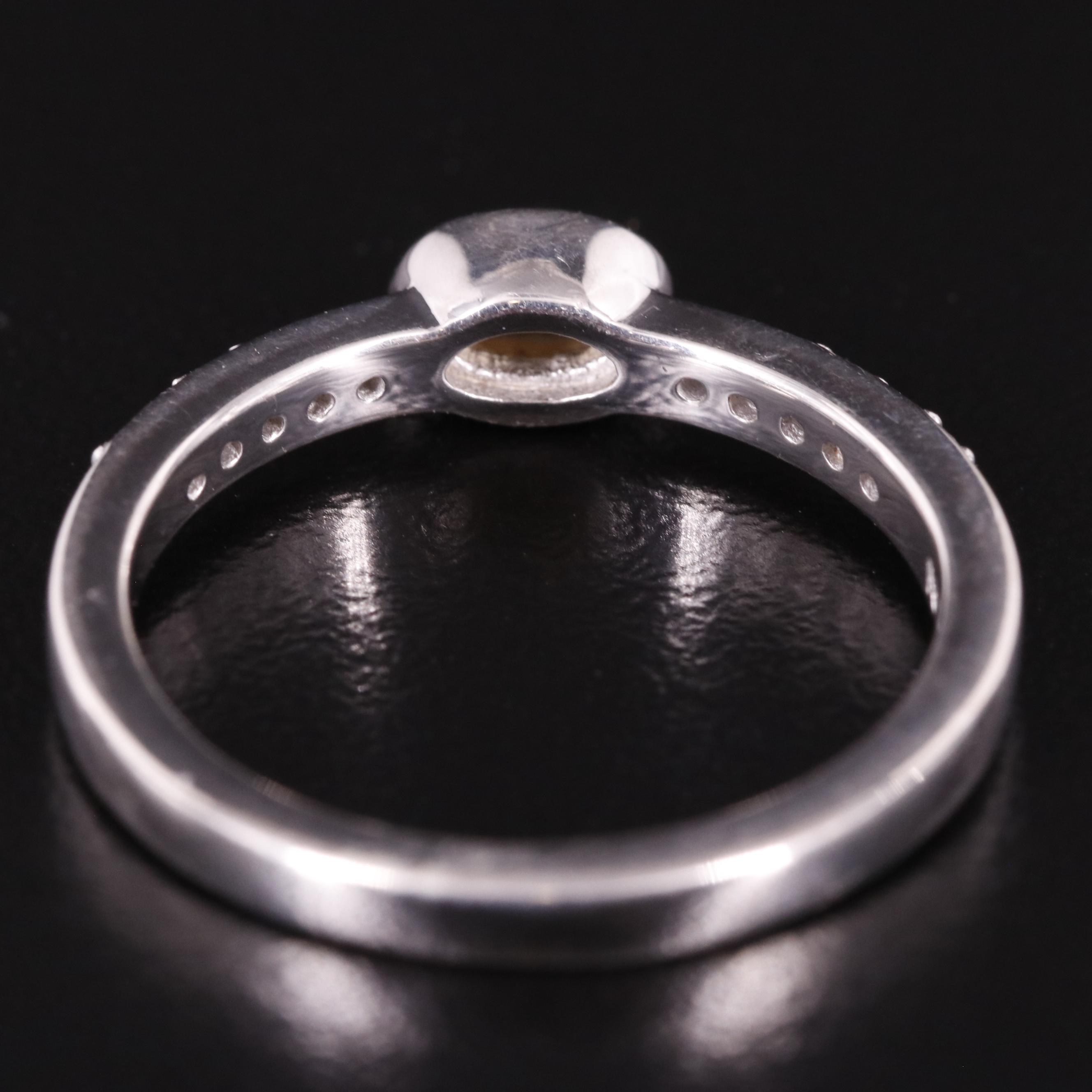 Sterling Citrine and White Topaz Ring