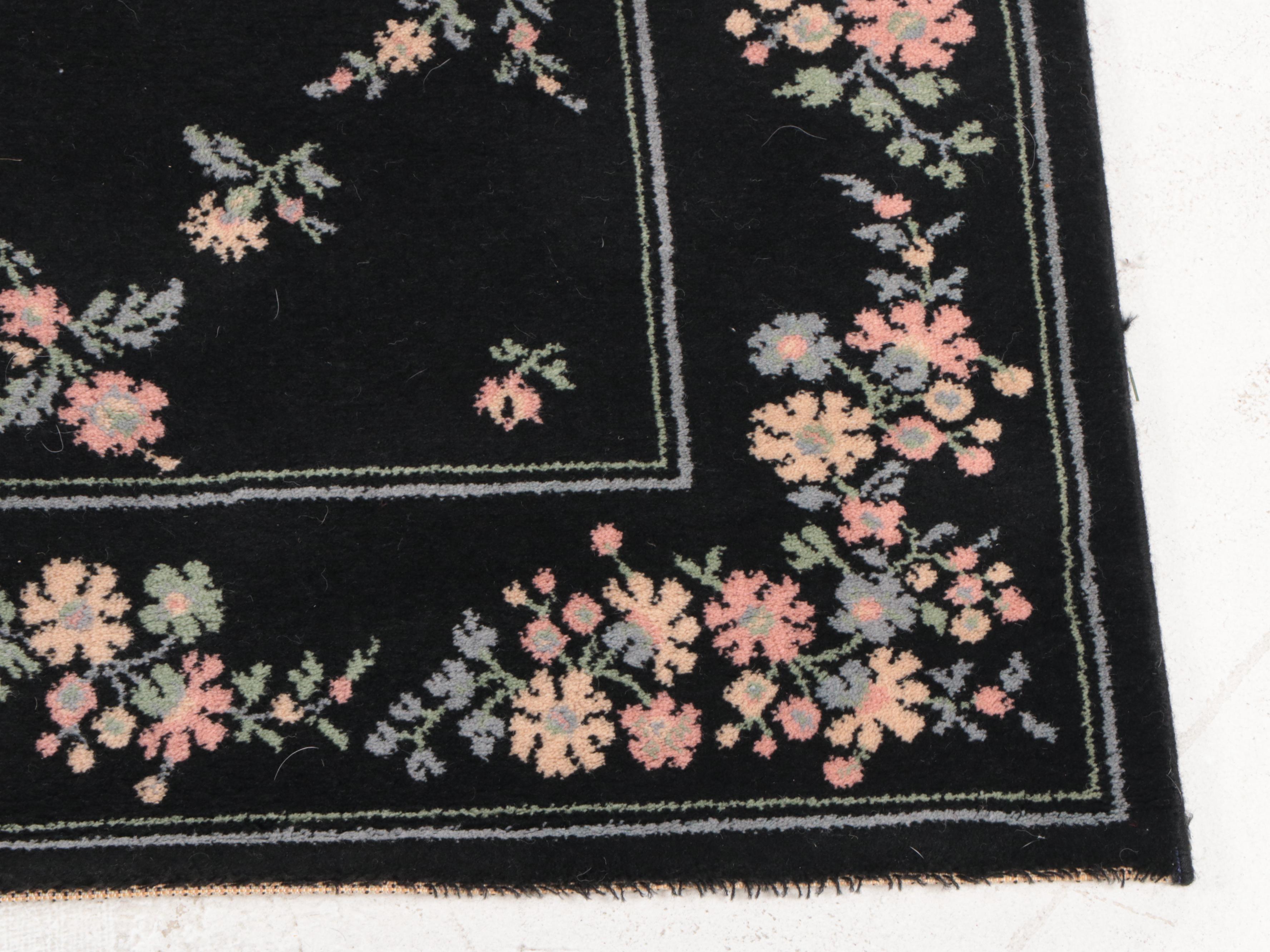 5'6 x 7'8 Power-Loomed Belgian Couristan "Garden Bouquet" Area Rug