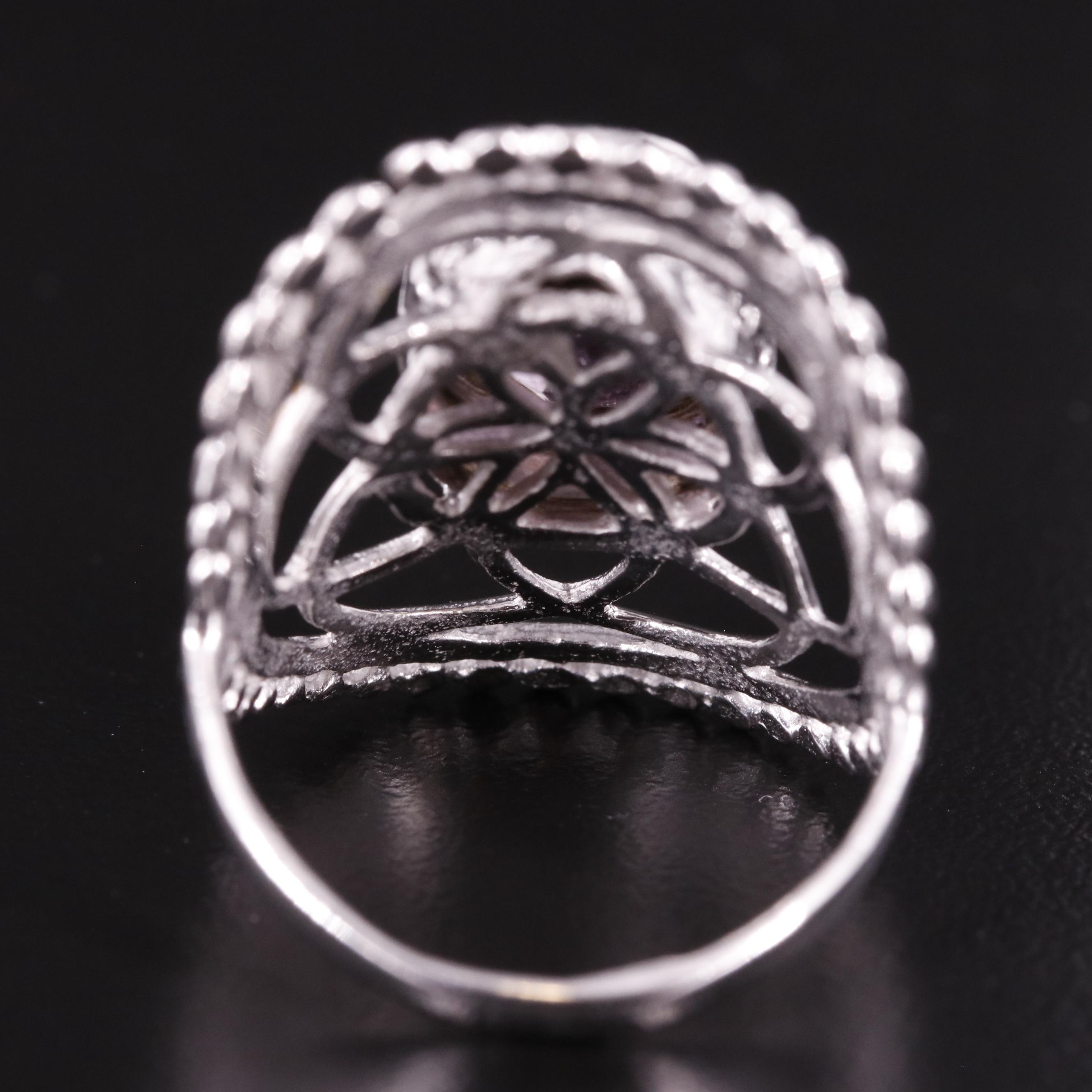 Amethyst Saddle Ring